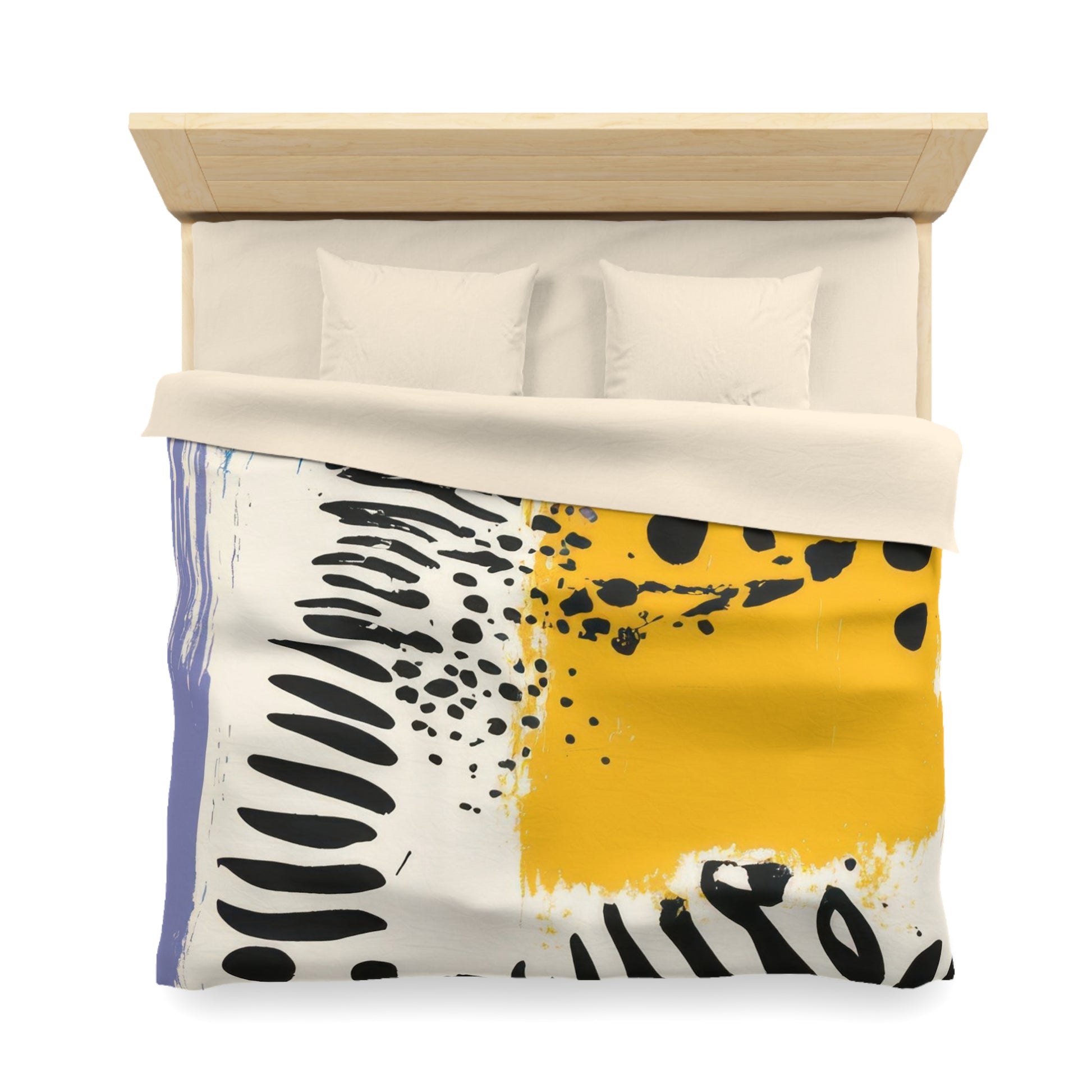 Rae Zebra Rhapsody Microfiber Duvet Cover, Artsulli - Art is Long, Life is Short, Home Decor, , , , , , , 