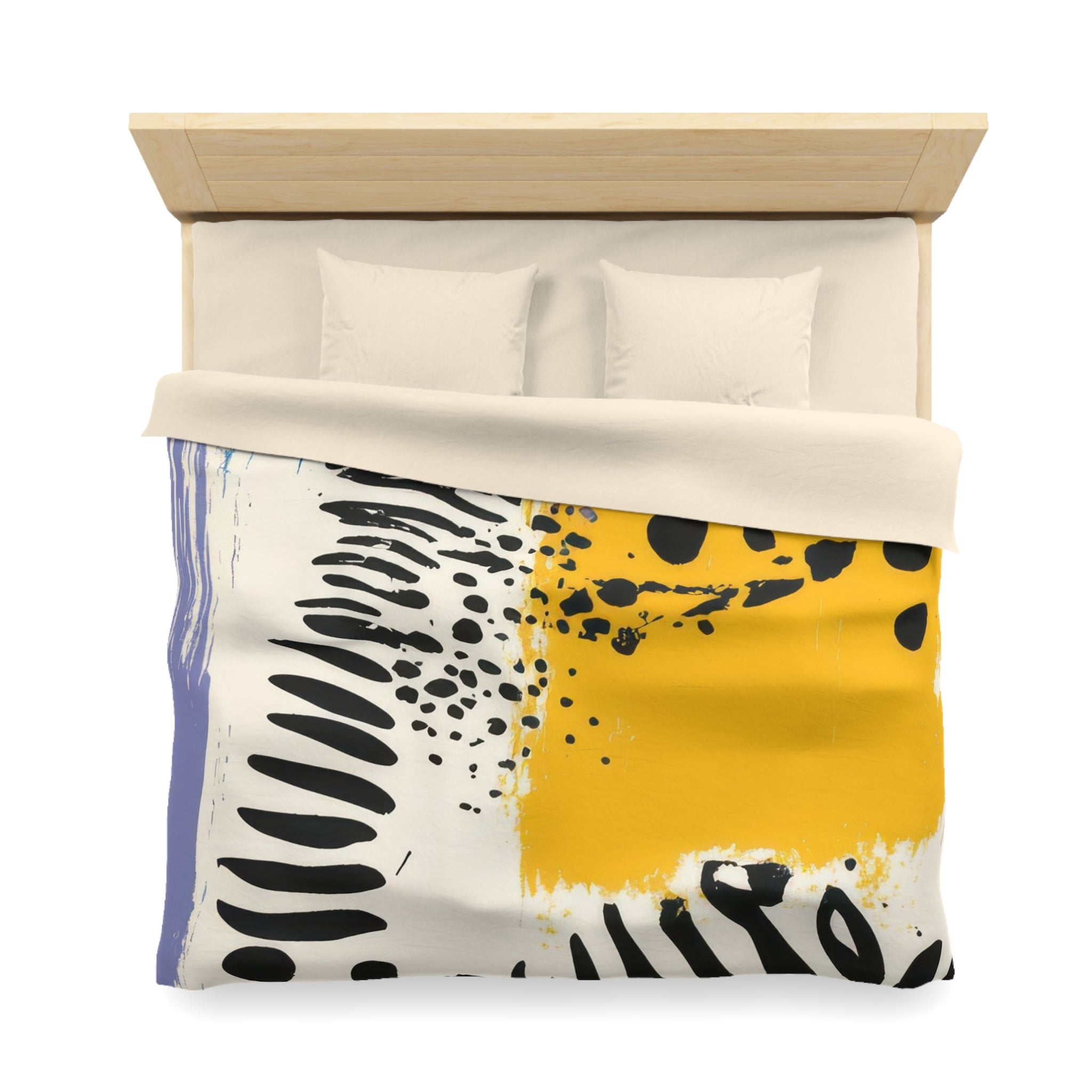 Rae Zebra Rhapsody Microfiber Duvet Cover, Artsulli - Art is Long, Life is Short, Home Decor, , , , , , , 