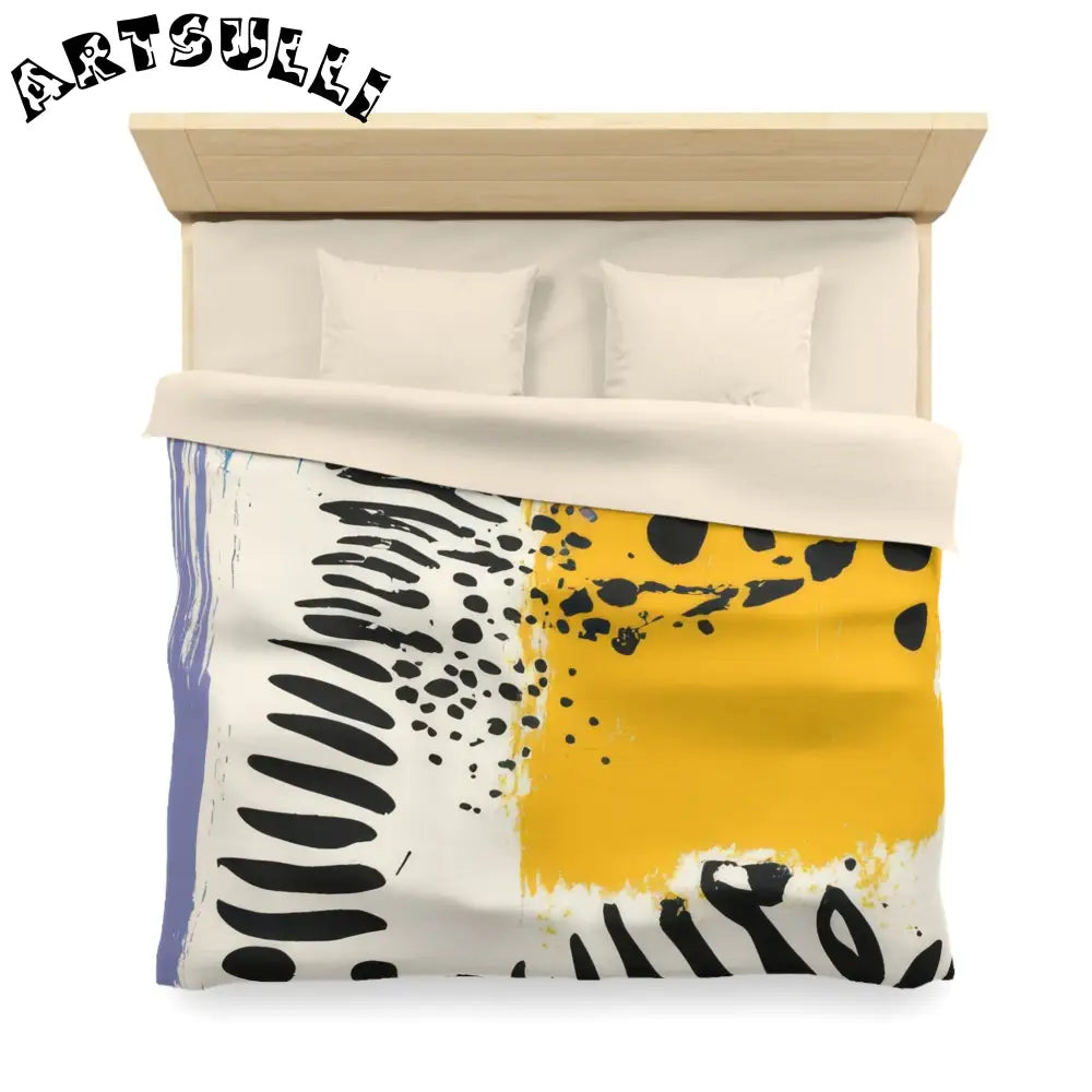 JAKKOUTTHEBXX Rae Zebra Rhapsody Microfiber Duvet Cover