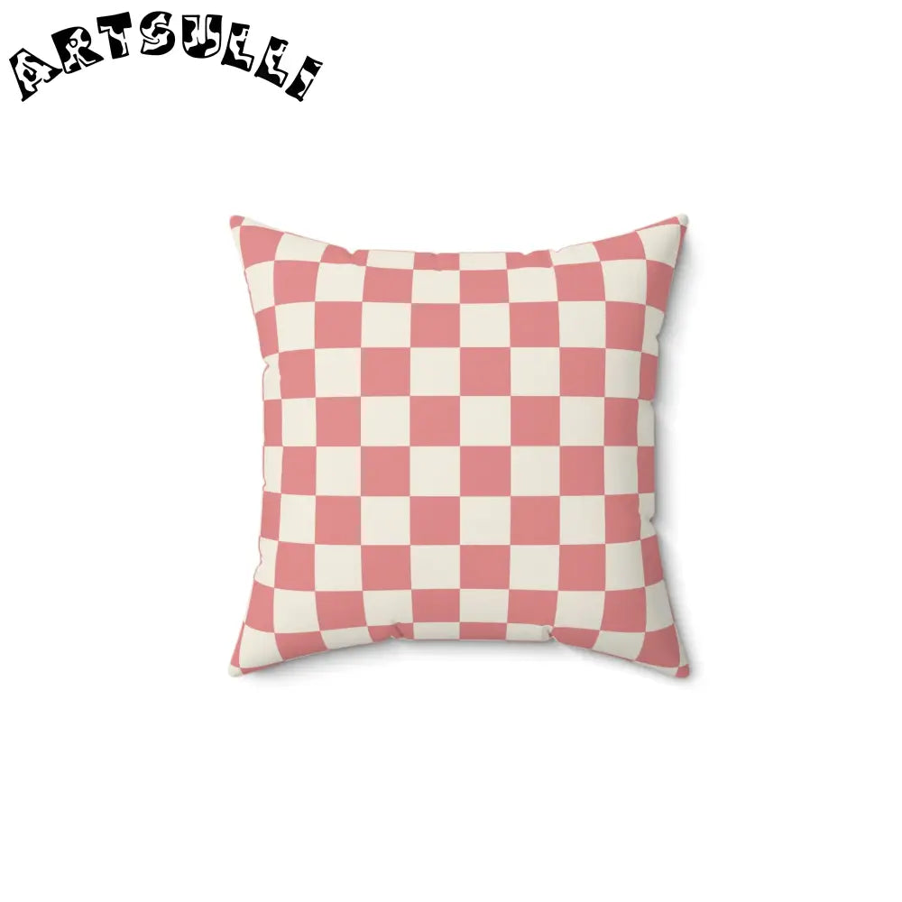 JAKKOUTTHEBXX Retro Checkered Grassland Sprites Spun Polyester