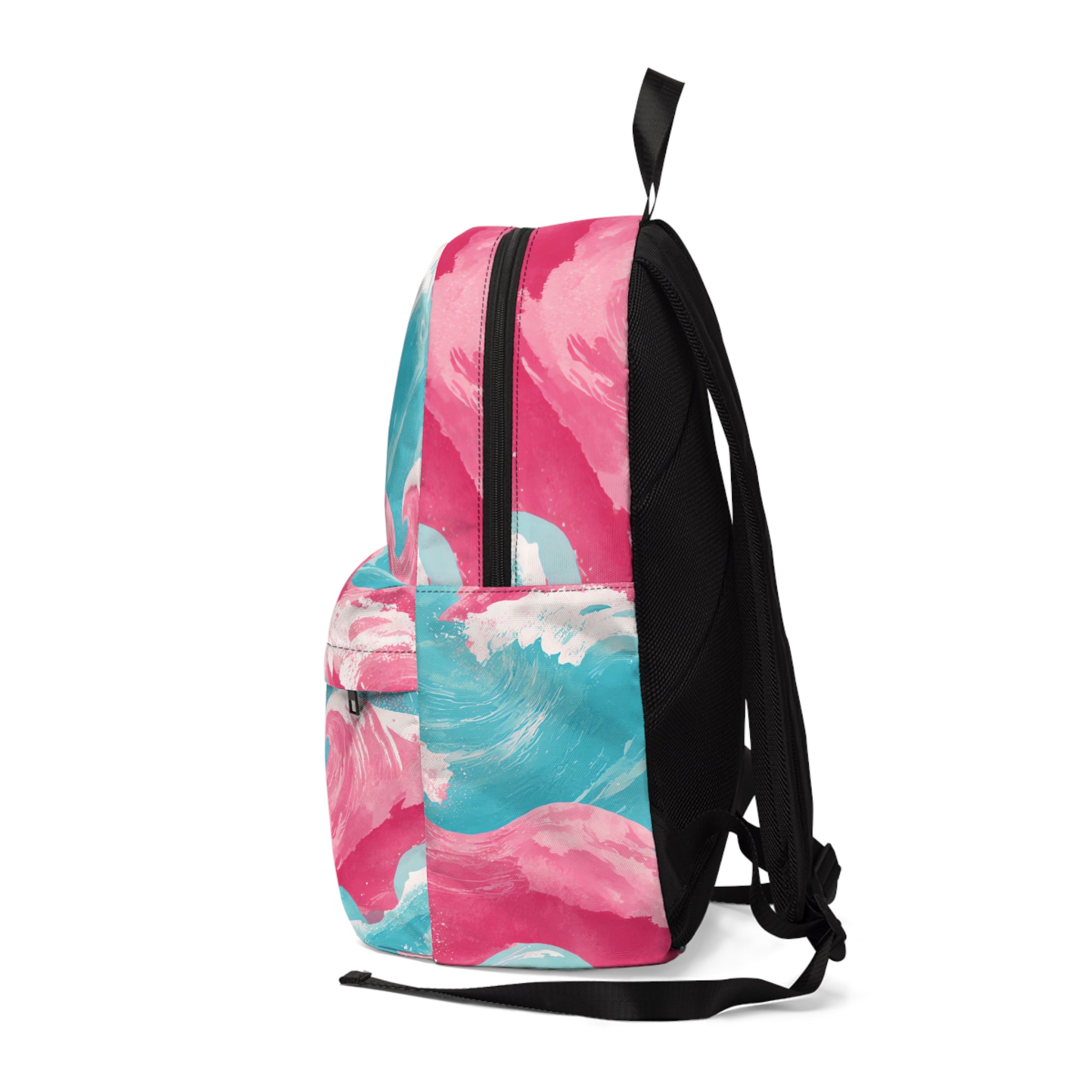 The Great Pastelwave II Pink and Blue Unisex Classic Backpack, Artsulli - Art is Long, Life is Short, Bags, , , , , , , 