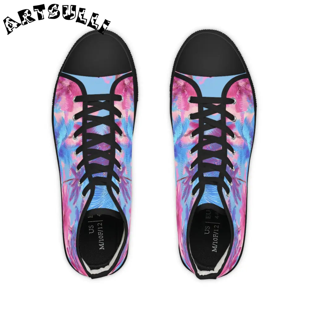 JAKKOUTTHEBXX Ethereal Pastel Palms II Men’s High Top Sneakers