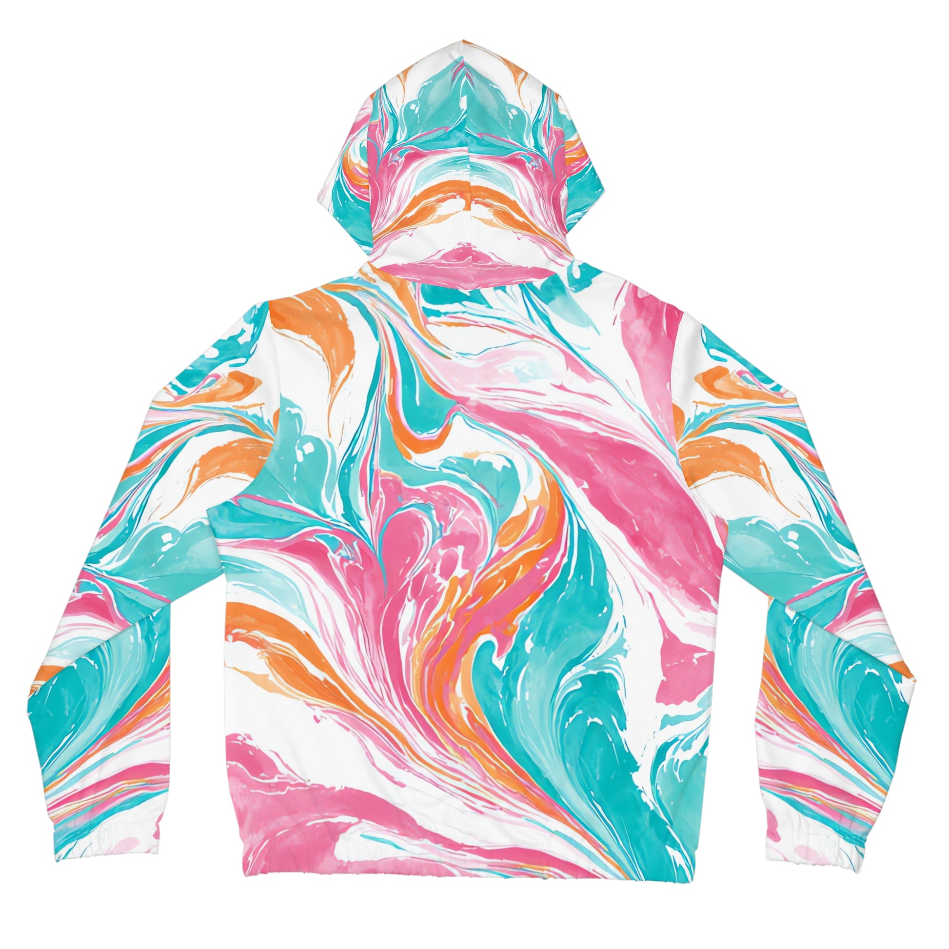 Liquid Pastel Spill Multi-Color Women’s Full-Zip Hoodie (AOP), Artsulli - Art is Long, Life is Short, All Over Prints, , , , , , , 