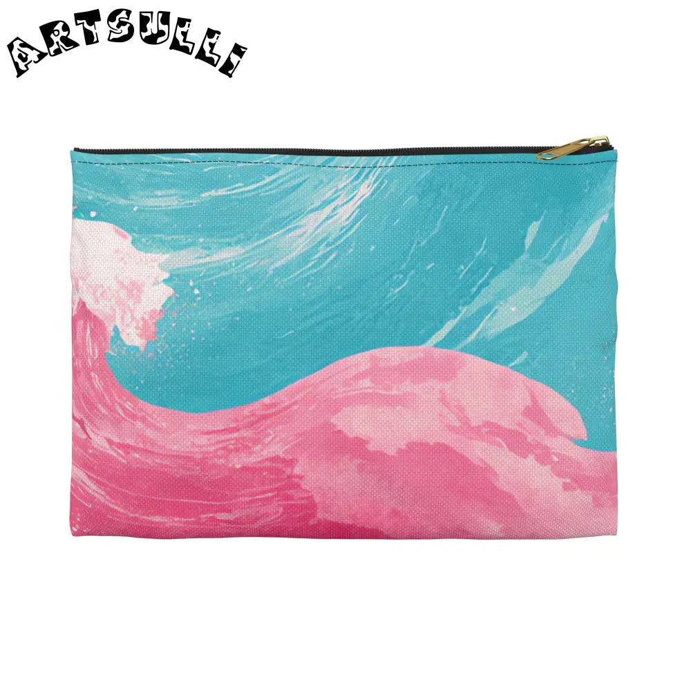 JAKKOUTTHEBXX The Great Pastelwave Pink and Blue Accessory Pouch