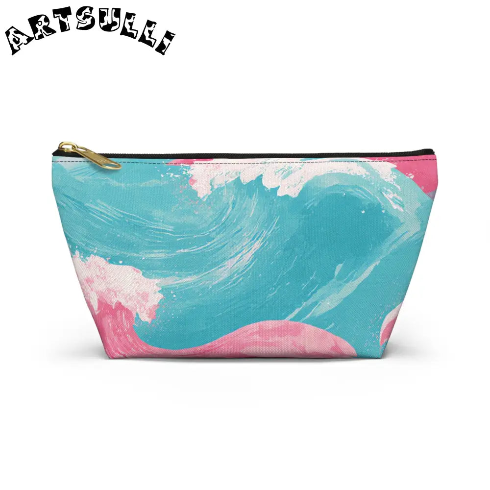 JAKKOUTTHEBXX The Great Pastelwave Pink and Blue Accessory Pouch w