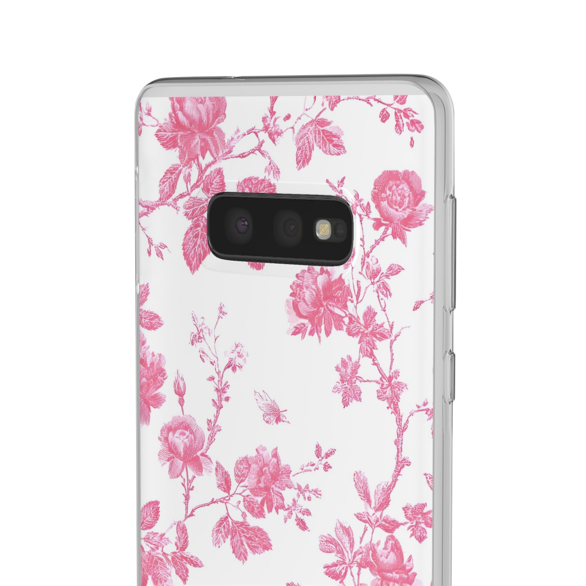 Pink and White Floral iPhone Case