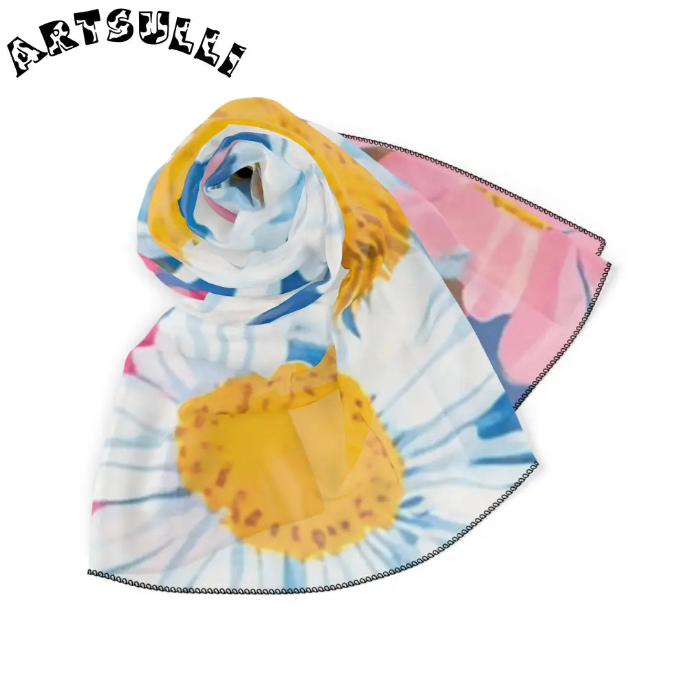 JAKKOUTTHEBXX CDG Daisy Dream Blue Poly Scarf JAKKOUTTHEBXX Artsulli