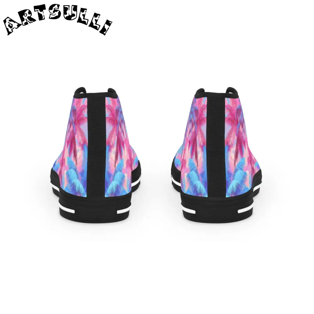 JAKKOUTTHEBXX Ethereal Pastel Palms II Men’s High Top Sneakers