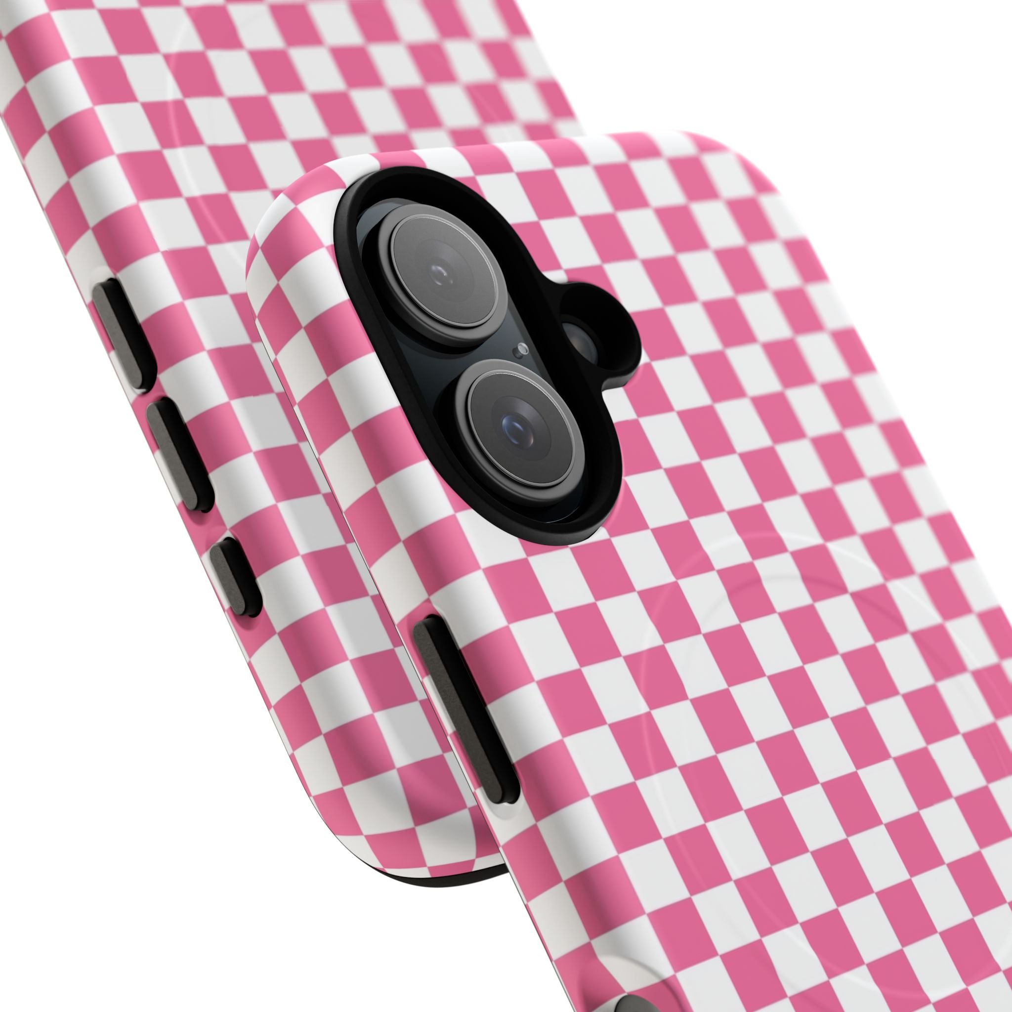 Yuyushiki Pink Check Tough Magnetic Cases, Artsulli - Art is Long, Life is Short, Phone Case, , , , , , , 