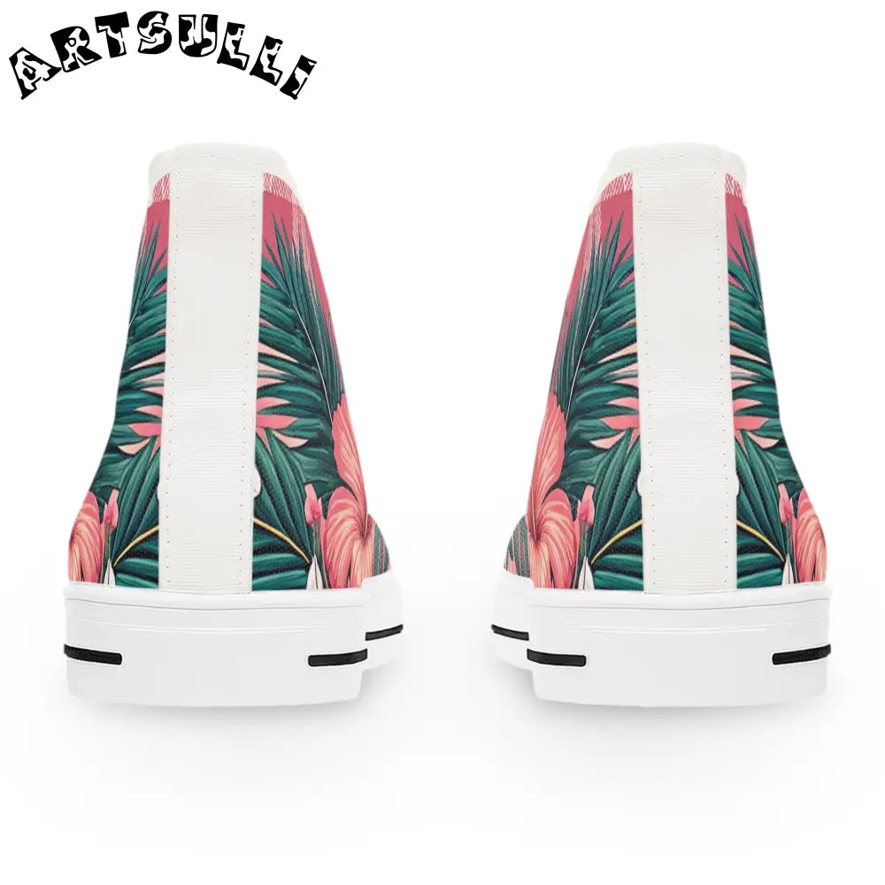 JAKKOUTTHEBXX Plaid x Floral II Pink and Green Women’s High Top