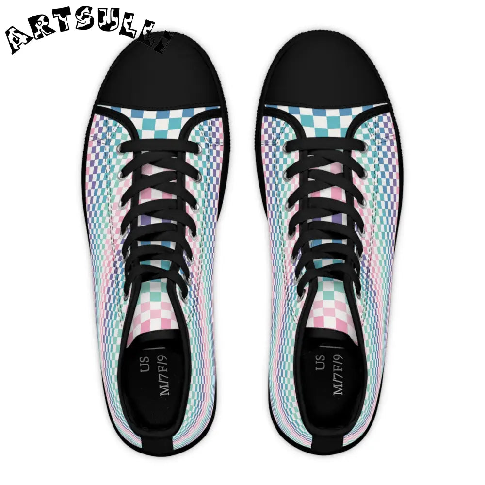 JAKKOUTTHEBXX Vaporwave Rainbow Checkerboard III Multi-Color Women’s
