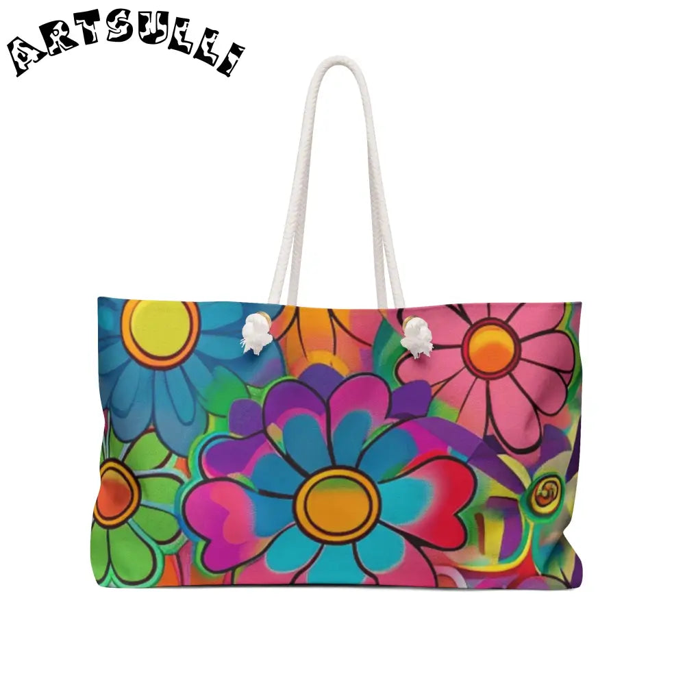 JAKKOUTTHEBXX Chromatic Daisy Dream Weekender Bag JAKKOUTTHEBXX