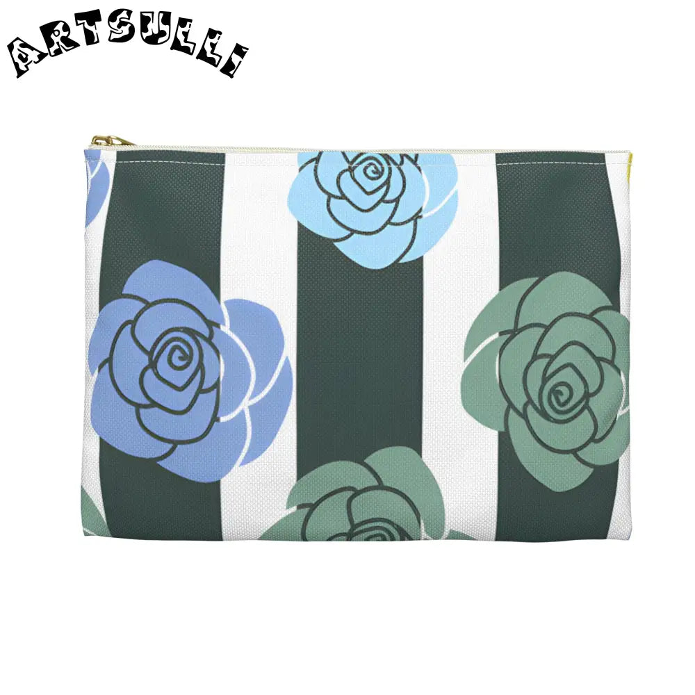JAKKOUTTHEBXX Stripes x Roses Black and White Accessory Pouch