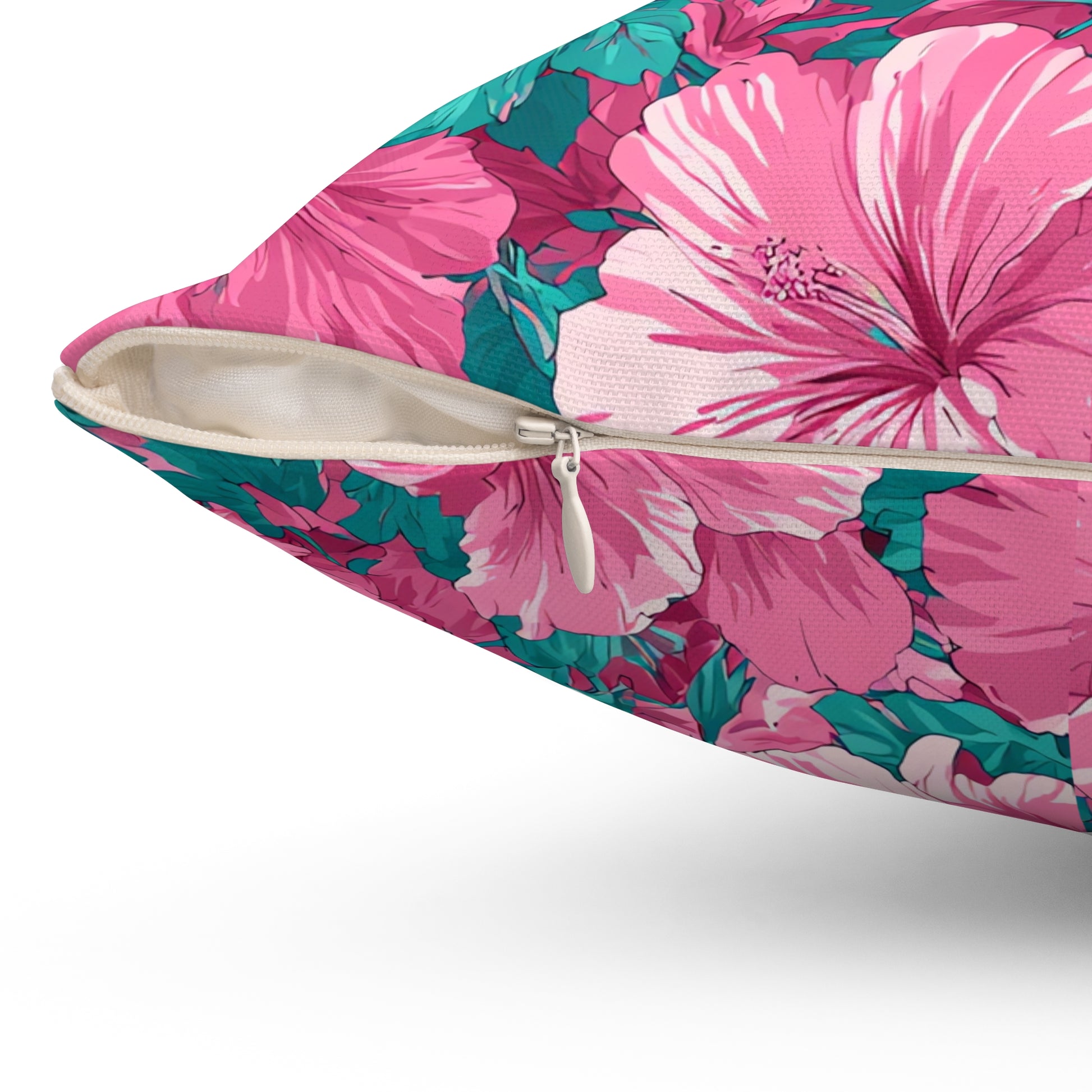 Flowerpunk Aloha Spun Polyester Square Pillow, Artsulli - Art is Long, Life is Short, Home Decor, , , , , , , 
