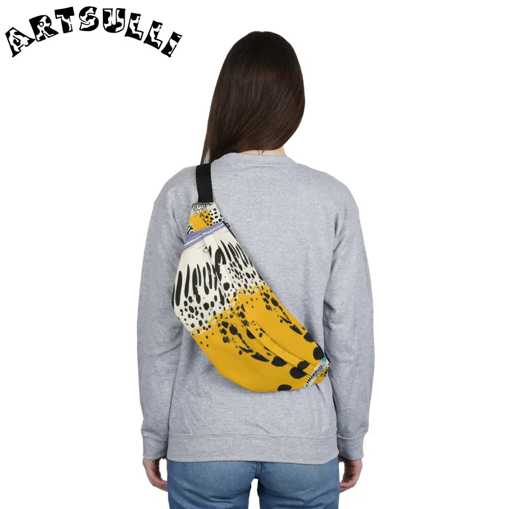 JAKKOUTTHEBXX Rae Zebra Rhapsody Large Fanny Pack JAKKOUTTHEBXX