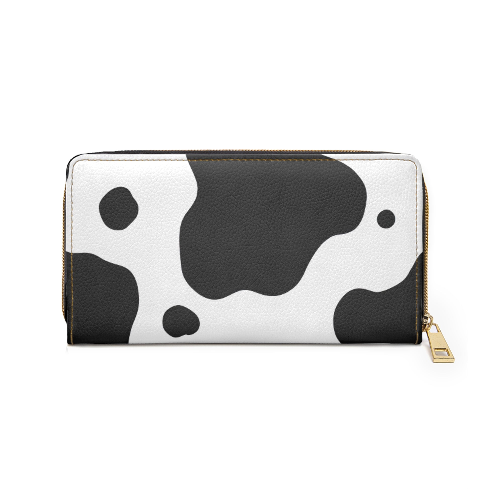 Cow Print Focus Zipper Wallet, Artsulli - Art is Long, Life is Short, Accessories, , , , , , , 