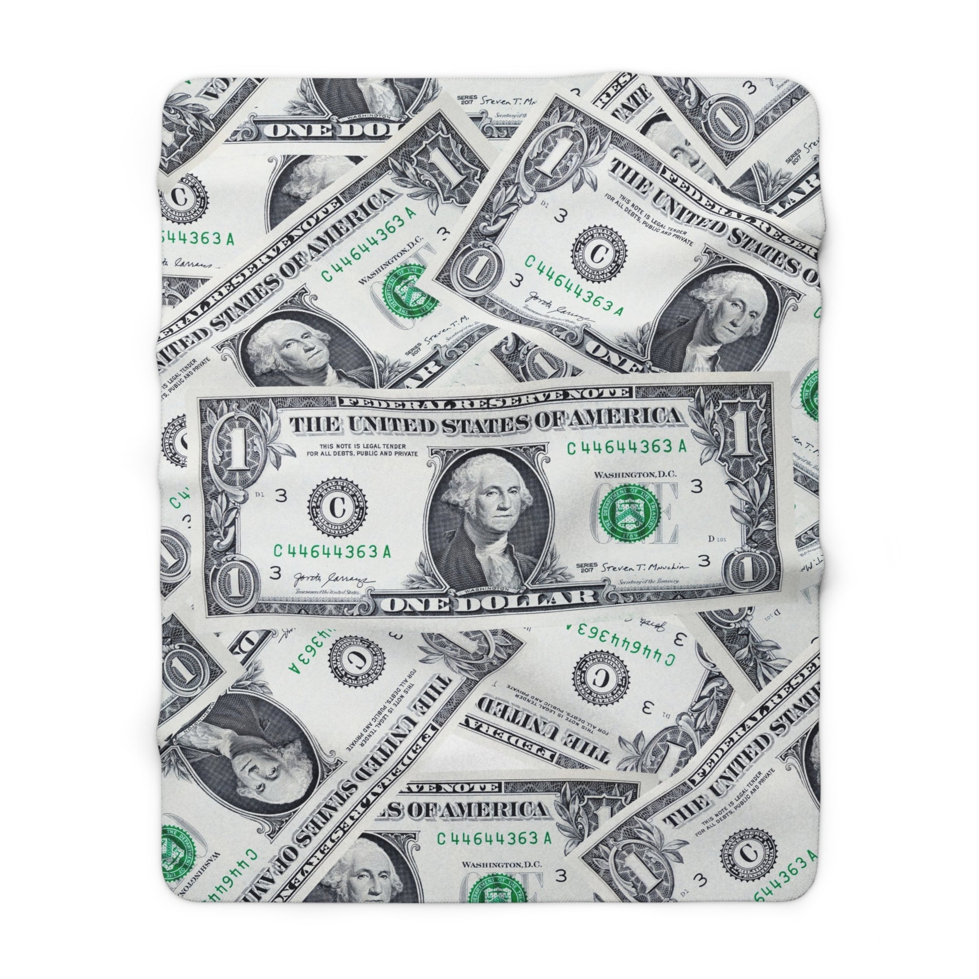Money Collage Sherpa Fleece Blanket, Artsulli - Art is Long, Life is Short, Home Decor, Size, 60" × 80", , , , , 83529232927076