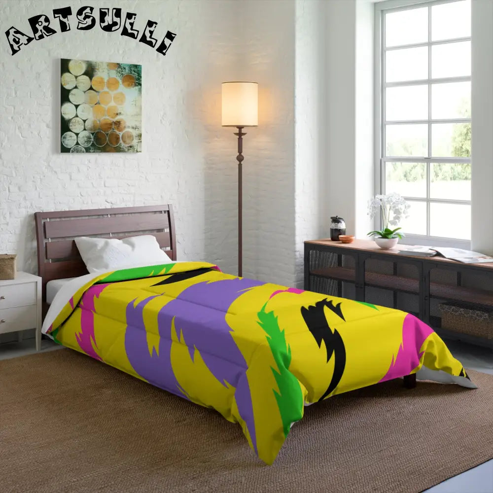 JAKKOUTTHEBXX Vibrant Jagged Warm Blanket Encourages Relaxing Sleep 2025
