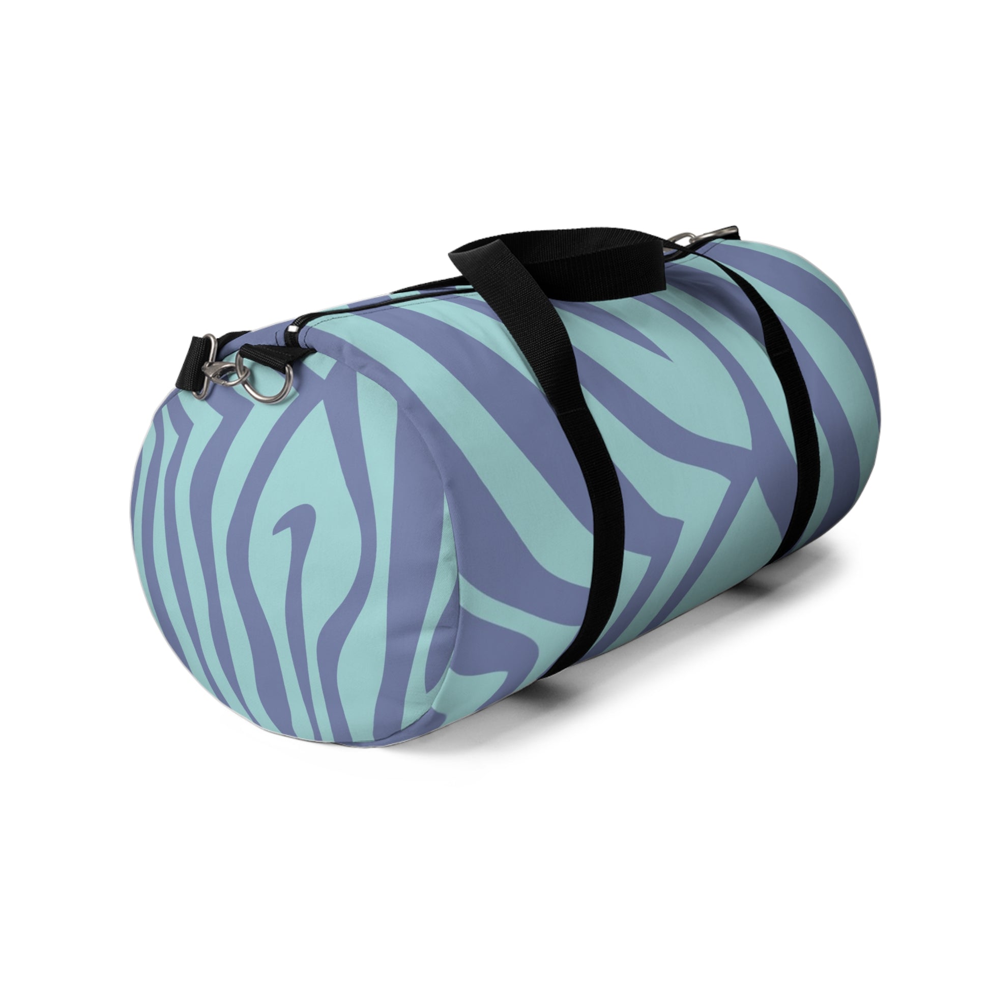 Melting Zebra Stripes Purple and Blue Duffel Bag, Artsulli - Art is Long, Life is Short, Bags, , , , , , , 