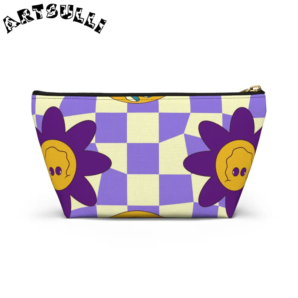 JAKKOUTTHEBXX Trippy Flower Power Motifs Accessory Pouch w T-bottom
