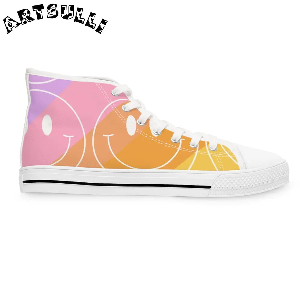 JAKKOUTTHEBXX Smiley Face x Rainbow Stripes Multi-Color Women’s High