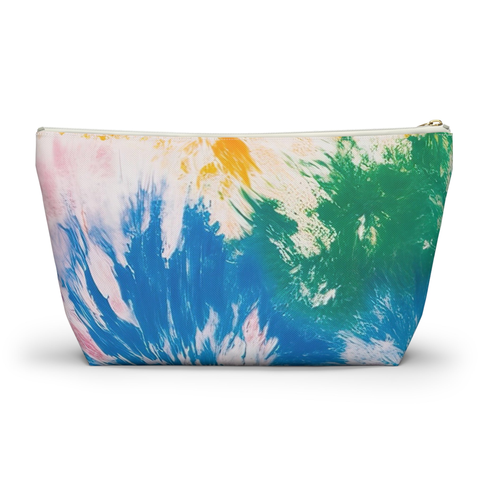 Tie Dye Splash Accessory Pouch w T-bottom, Artsulli - Art is Long, Life is Short, Bags, , , , , , , 