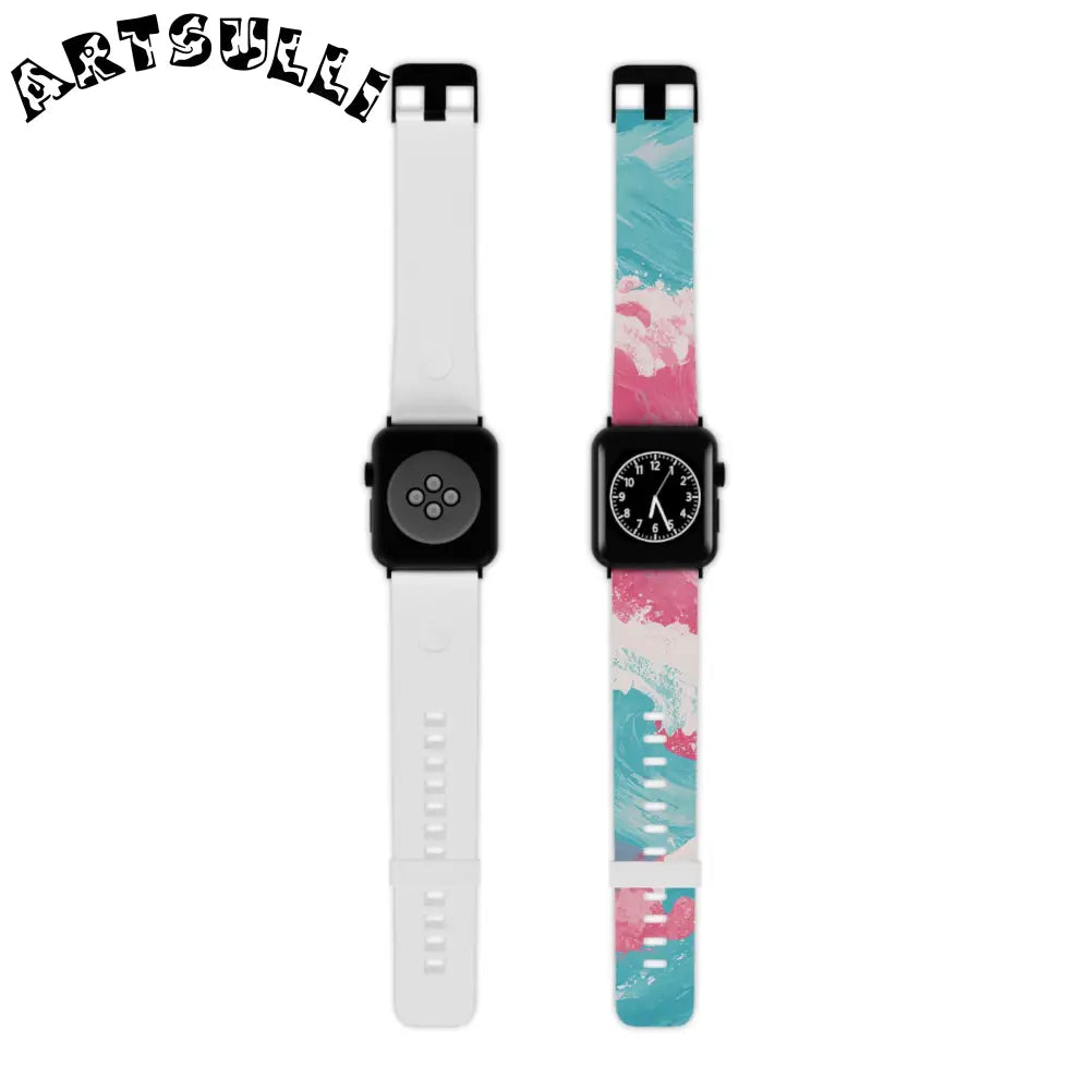 JAKKOUTTHEBXX The Great Pastelwave Pink and Blue Watch Band