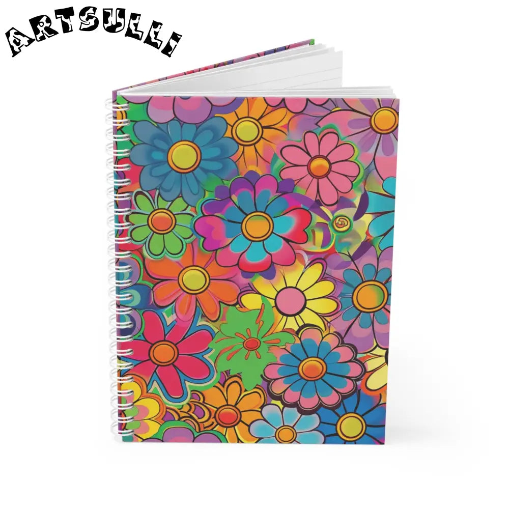 JAKKOUTTHEBXX Chromatic Daisy Dream Spiral Notebook JAKKOUTTHEBXX
