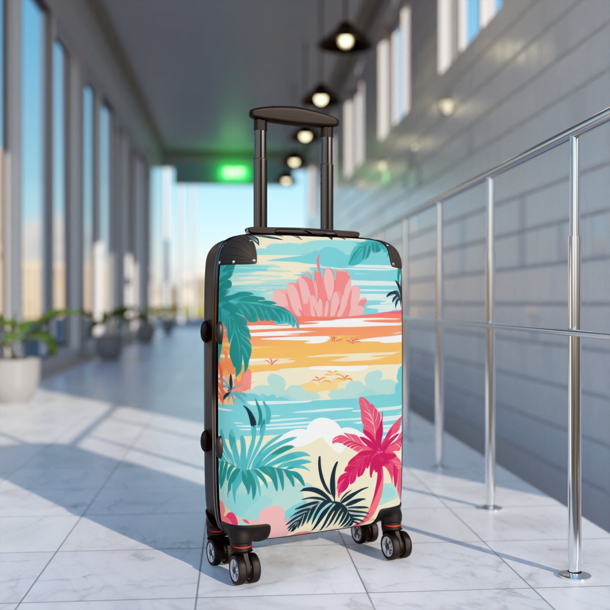 Afshar Island Dream Suitcase, Artsulli - Art is Long, Life is Short, Bags, , , , , , , 
