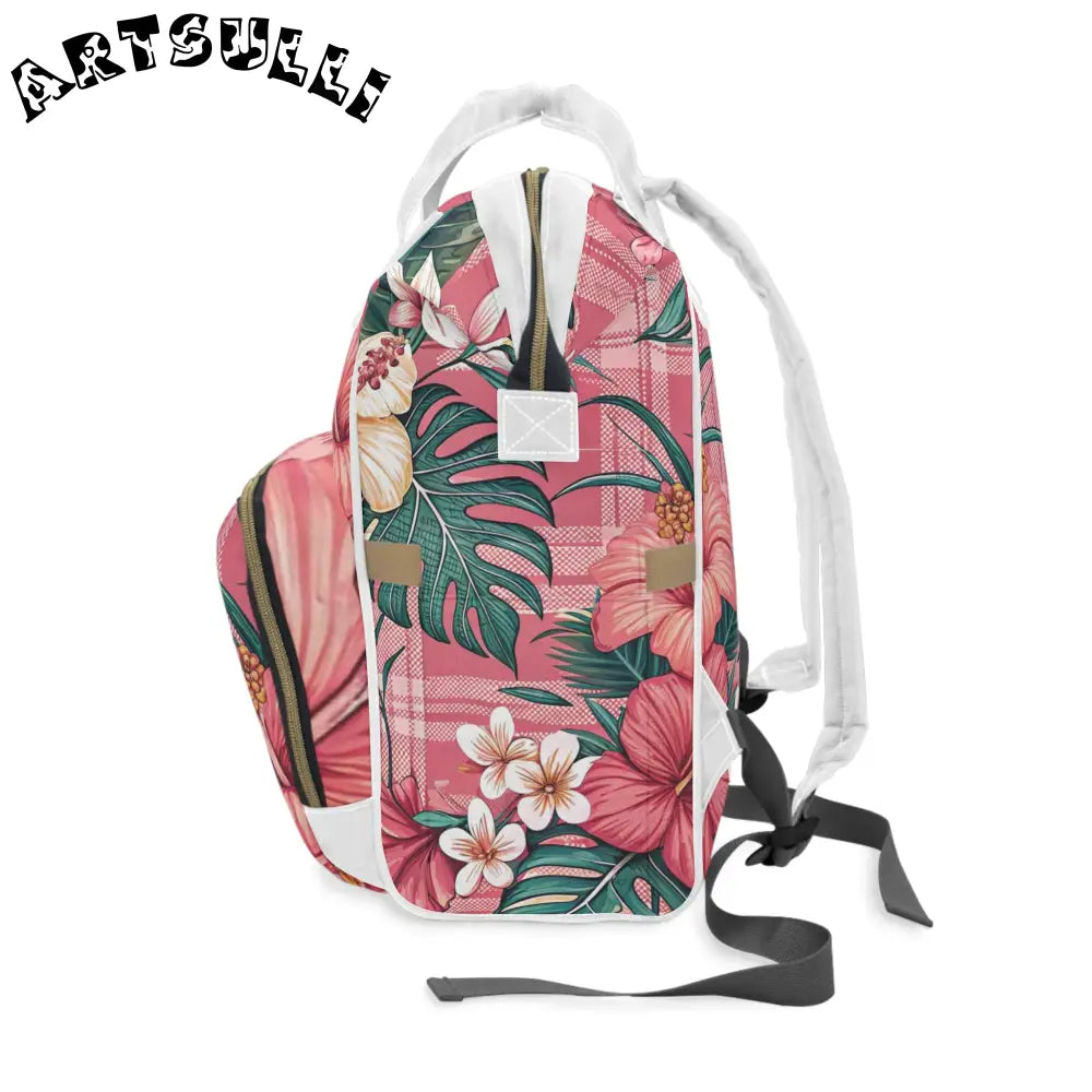 JAKKOUTTHEBXX Plaid x Floral Burgundy and Green Multifunctional