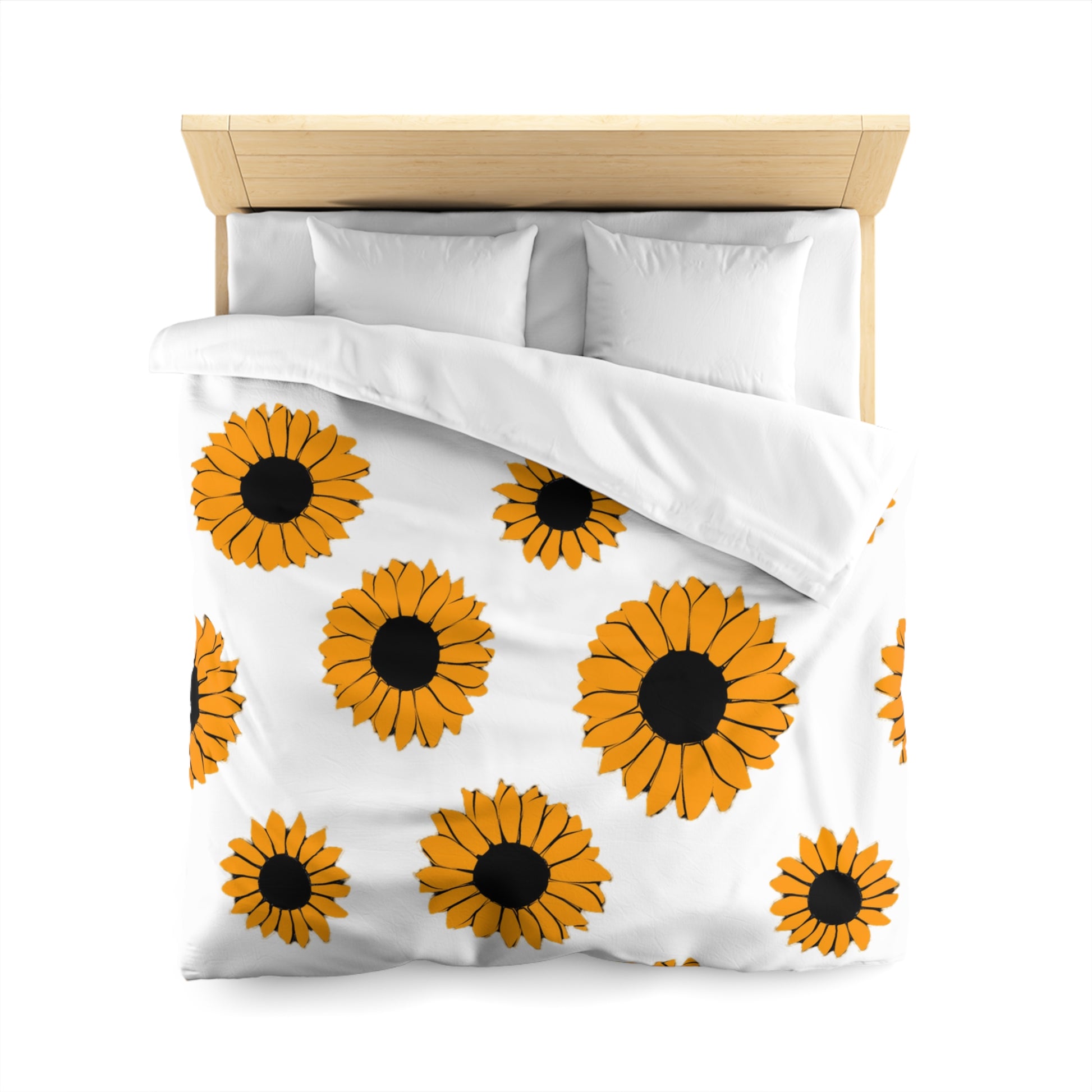 Sunflowers Microfiber Duvet Cover, Artsulli - Art is Long, Life is Short, Home Decor, , , , , , , 