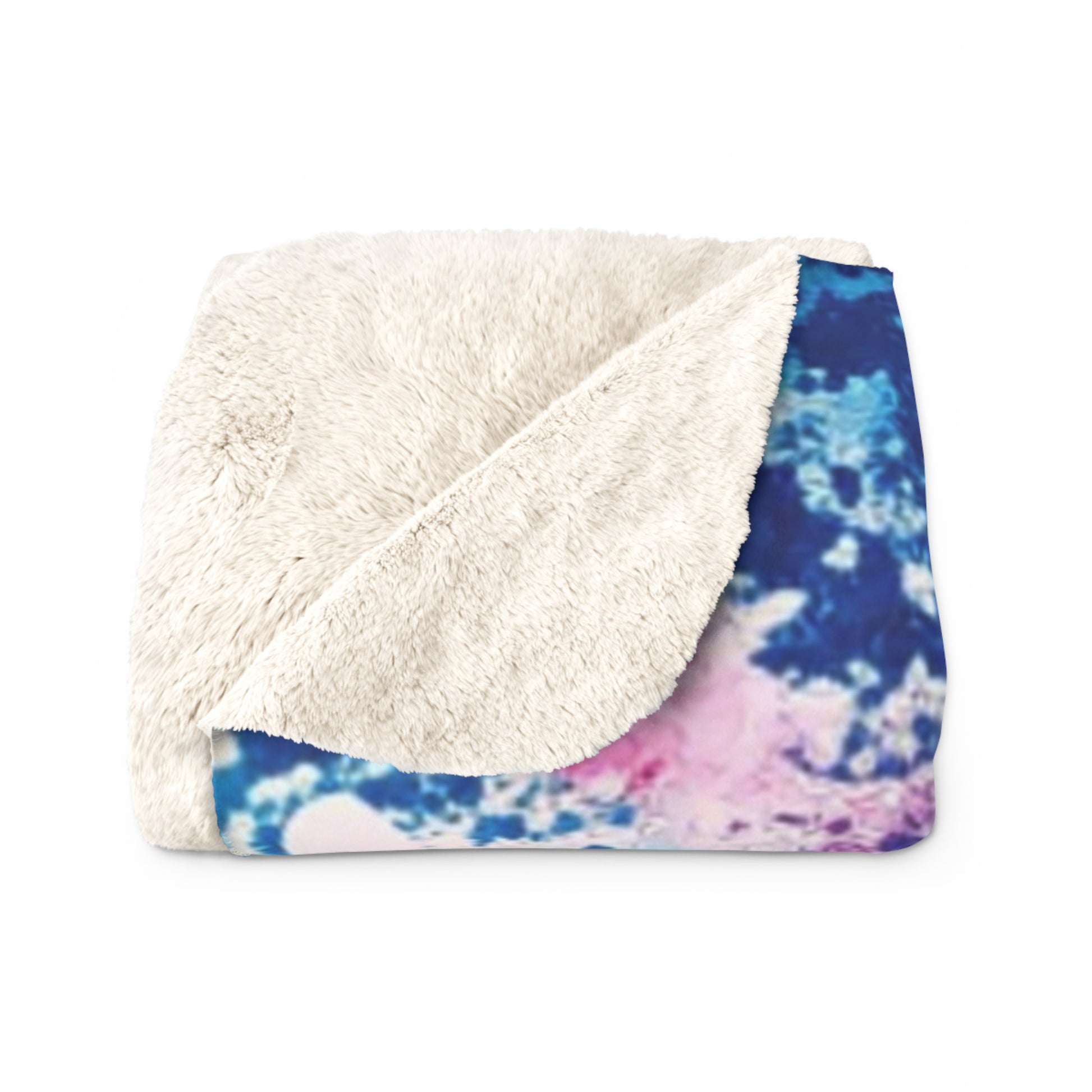 Magical Flower Explosion Multi-Color Sherpa Fleece Blanket, Artsulli - Art is Long, Life is Short, Home Decor, , , , , , , 