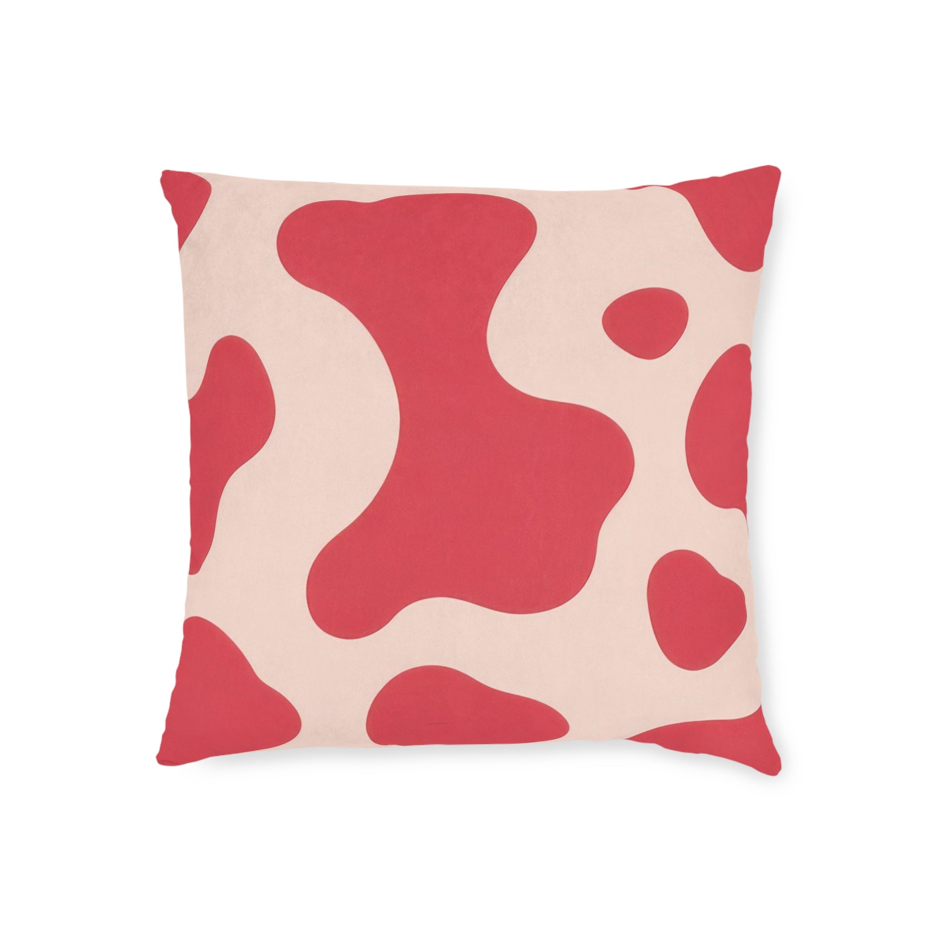 Red Jungle Cow Square Pillow, Artsulli - Art is Long, Life is Short, Home Decor, , , , , , , 
