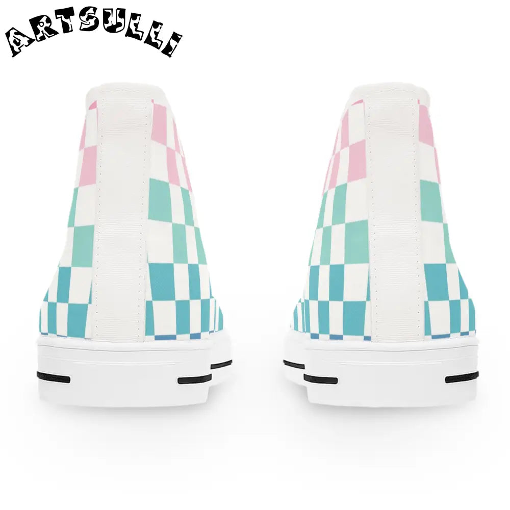 JAKKOUTTHEBXX Vaporwave Rainbow Checkerboard Multi-Color Women’s