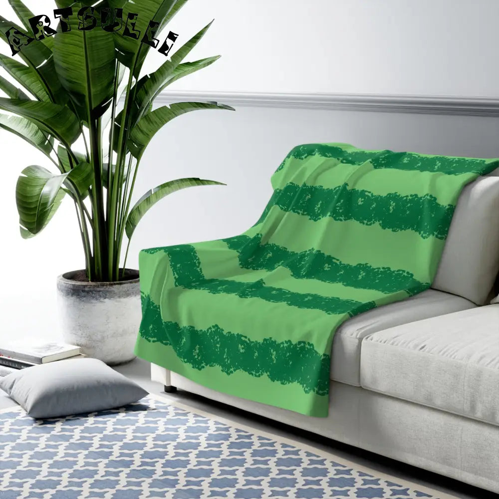JAKKOUTTHEBXX Watermelon Green Sherpa Fleece Blanket JAKKOUTTHEBXX