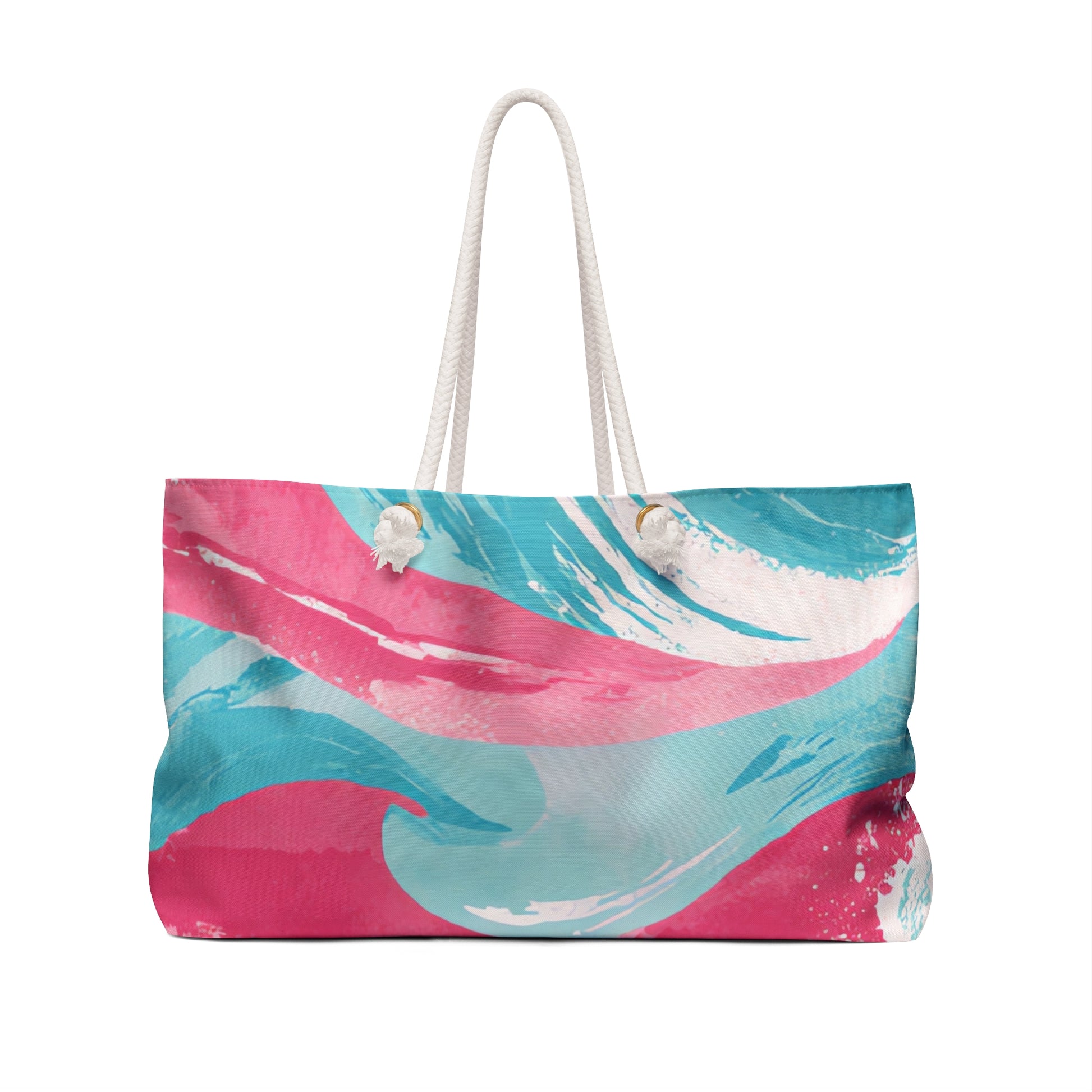 The Great Pastelwave Pink and Blue Weekender Bag, Artsulli - Art is Long, Life is Short, Bags, , , , , , , 