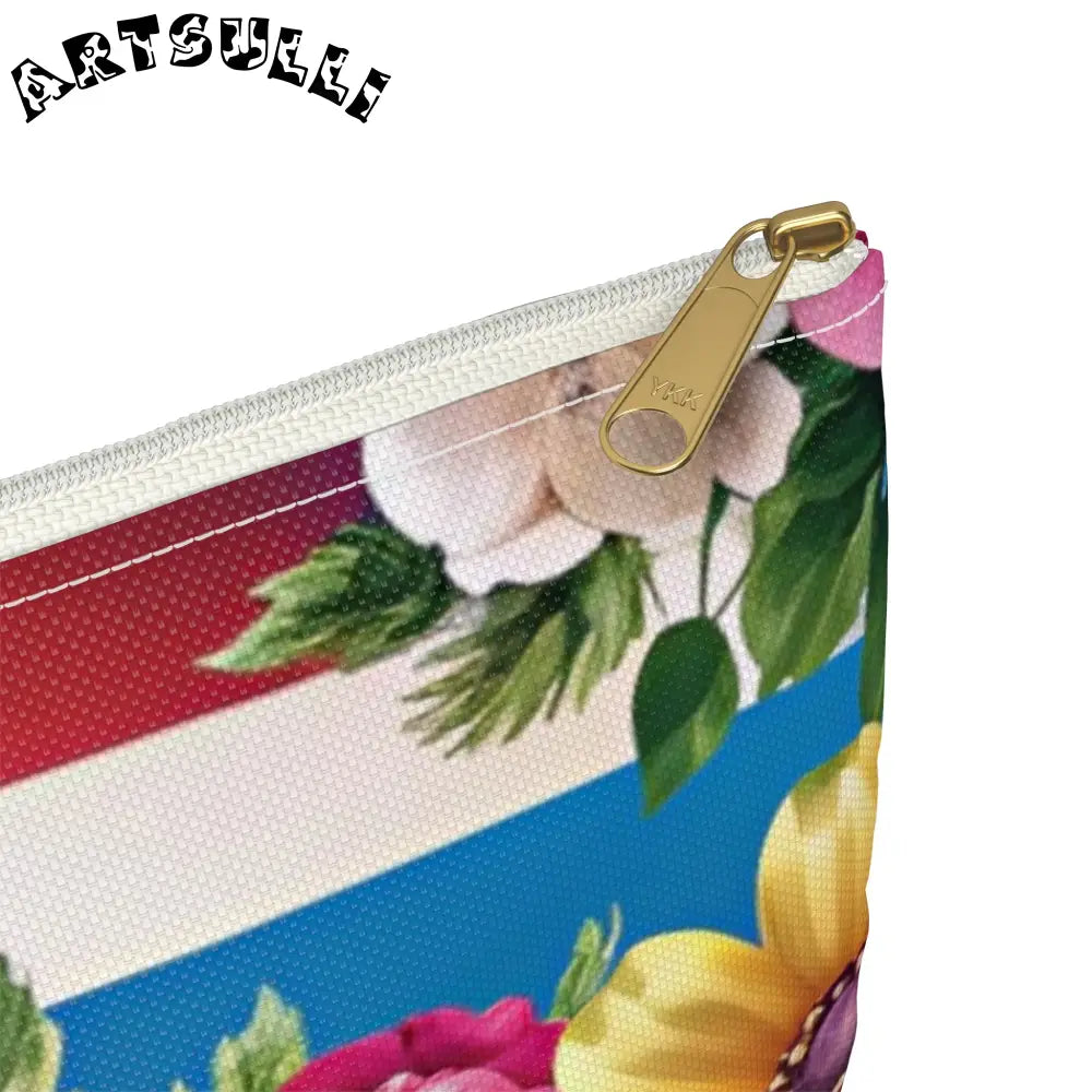 JAKKOUTTHEBXX Colorful Floral Stripe Pouch 2025