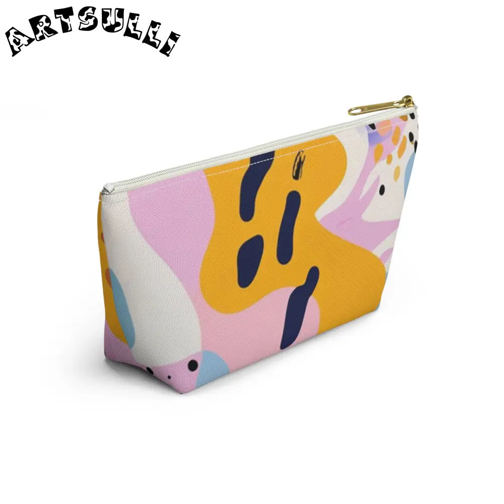 JAKKOUTTHEBXX Colorful Abstract Dots and Shapes Accessory Pouch w