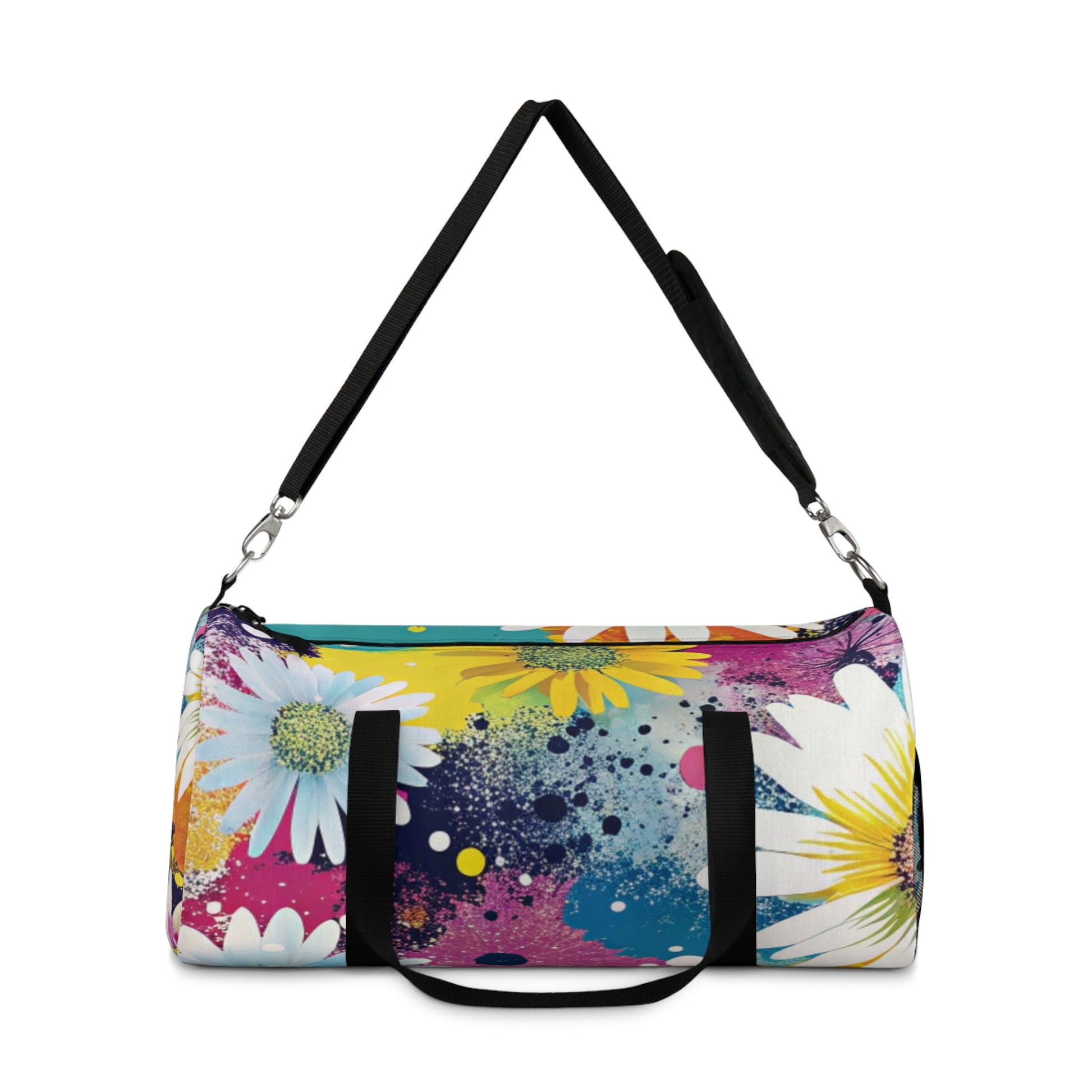 Magical Flower Explosion Multi-Color Duffel Bag, Artsulli - Art is Long, Life is Short, Bags, , , , , , , 