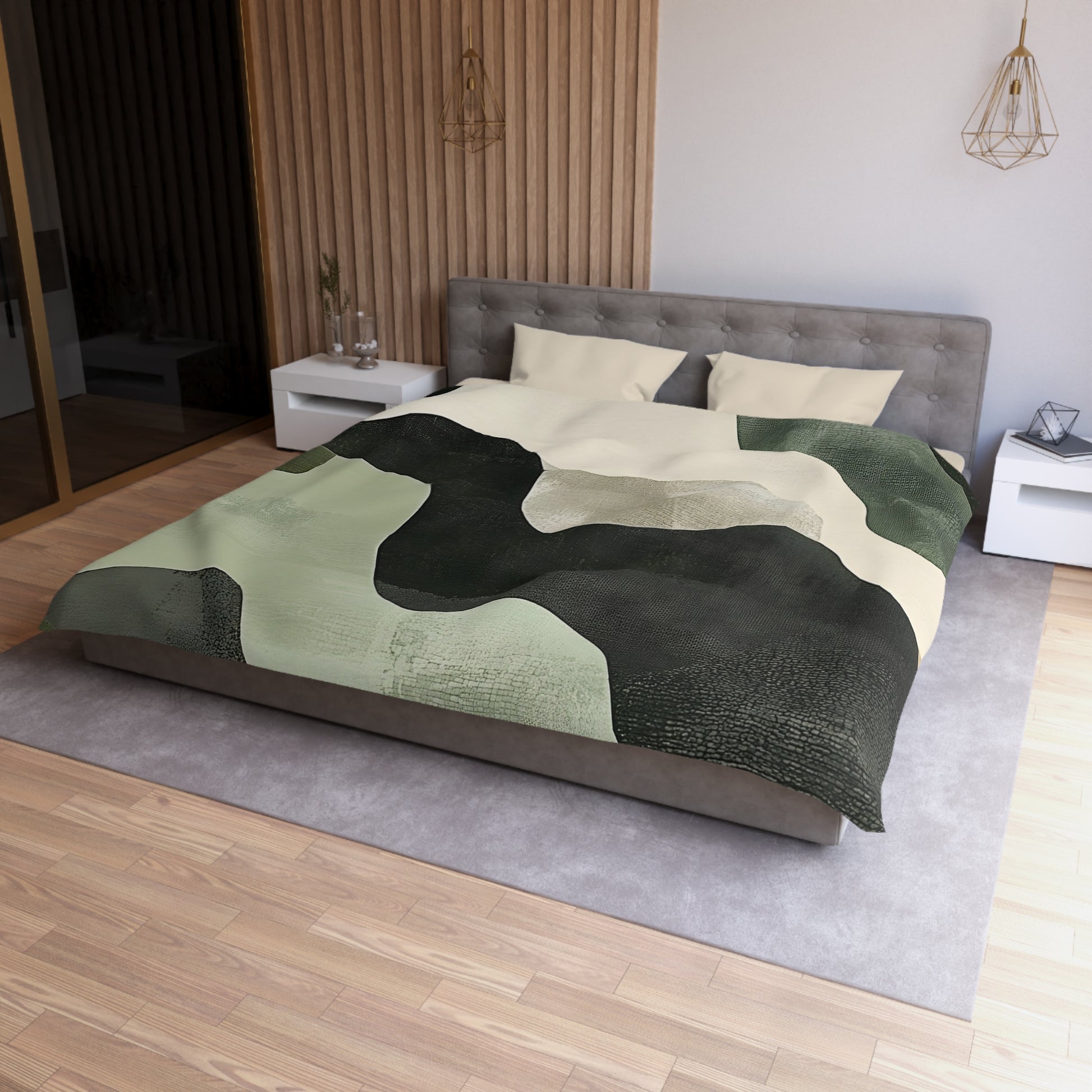 Camo Art Microfiber Duvet Cover, Artsulli - Art is Long, Life is Short, Home Decor, , , , , , , 