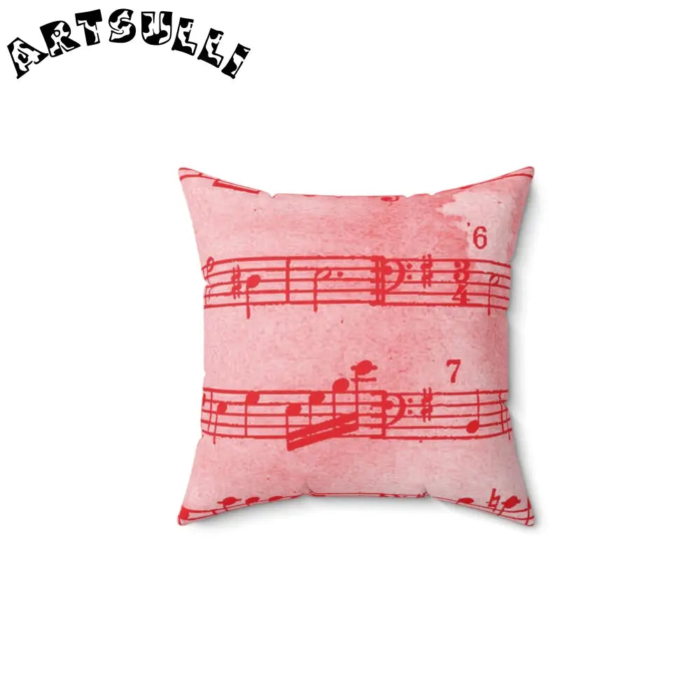 JAKKOUTTHEBXX Pink Musical Note Double Sided Pillow 2025