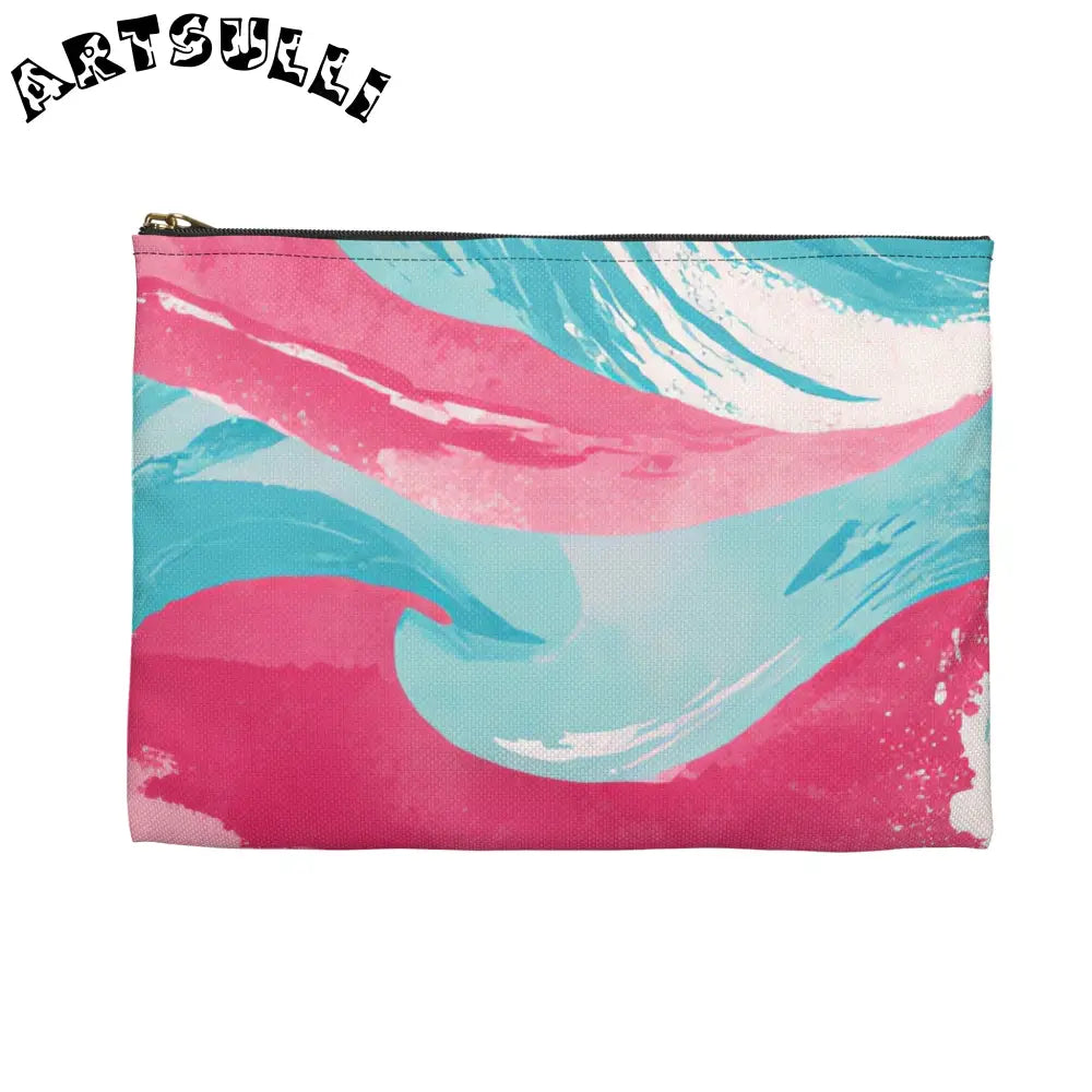 JAKKOUTTHEBXX The Great Pastelwave Pink and Blue Accessory Pouch