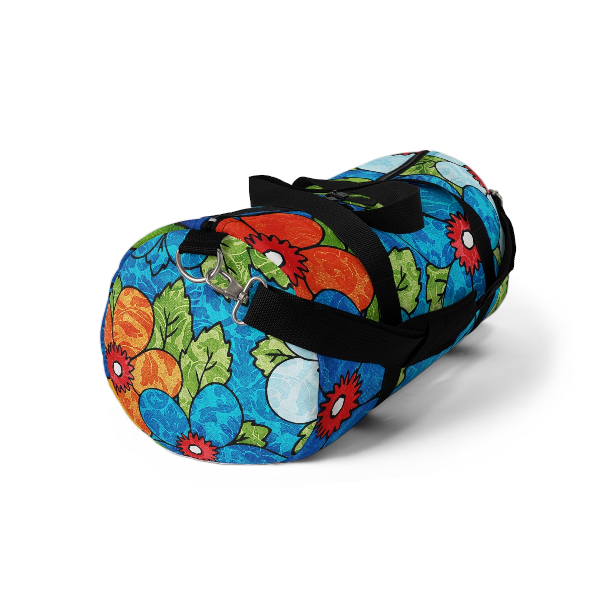 Blue Orange Groovy II Duffel Bag, Artsulli - Art is Long, Life is Short, Bags, , , , , , , 