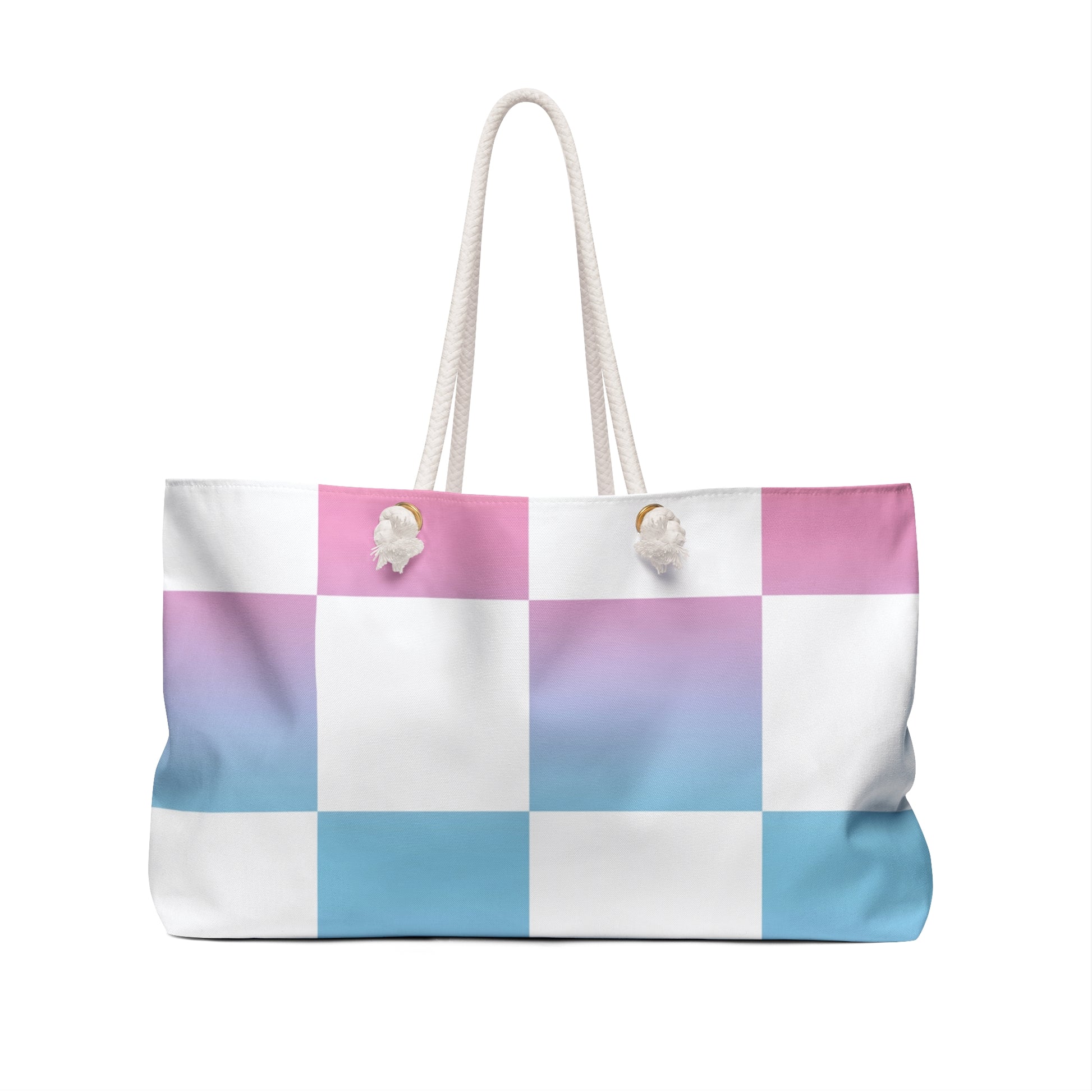 Vaporwave Check Weekender Bag, Artsulli - Art is Long, Life is Short, Bags, , , , , , , 