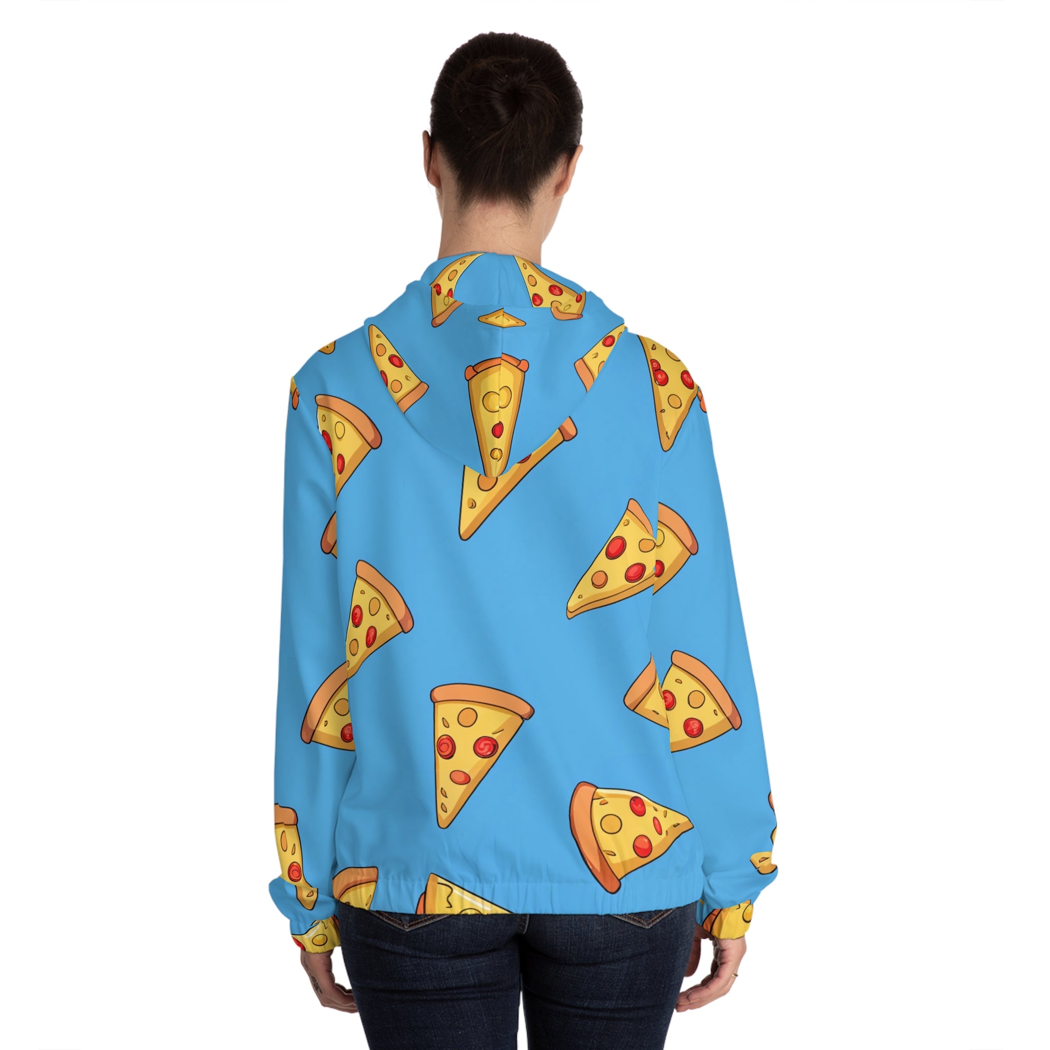 Blue Pizza Dreamscape Women’s Full-Zip Hoodie (AOP), Artsulli - Art is Long, Life is Short, All Over Prints, , , , , , , 