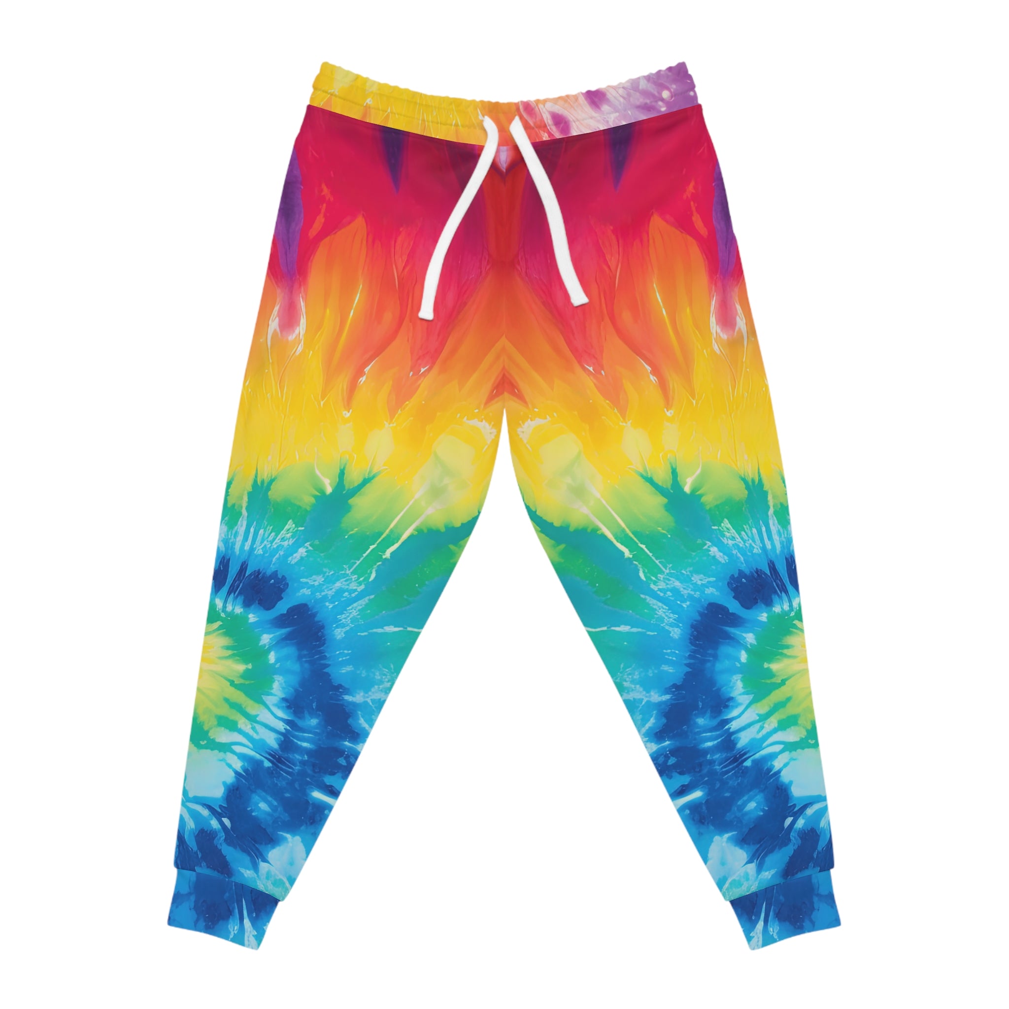 Tie Dye II Athletic Joggers (AOP), Artsulli - Art is Long, Life is Short, All Over Prints, Size, S, Color, Seam thread color automatically matched to design, , , 14576789268325912894