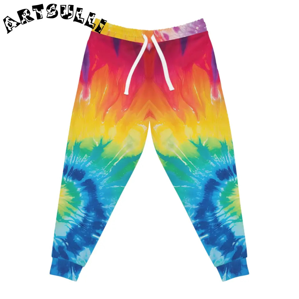 JAKKOUTTHEBXX Rainbow Tie-Dye Jogging Pants 2025