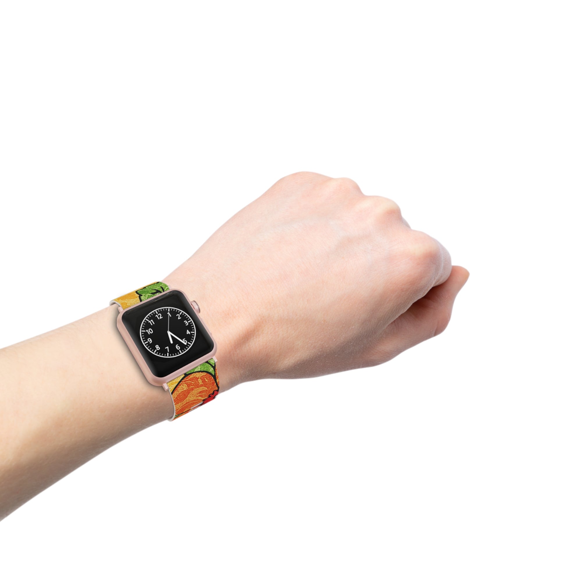 Groovy Yellow Floral Kl Watch Band for Apple Watch, Artsulli - Art is Long, Life is Short, Accessories, , , , , , , 