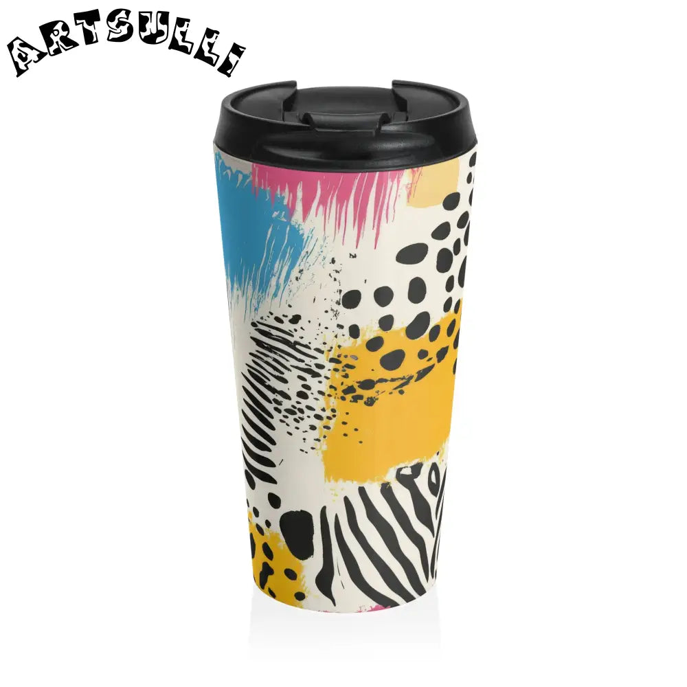 JAKKOUTTHEBXX Rae Zebra Rhapsody II Stainless Steel Travel Mug