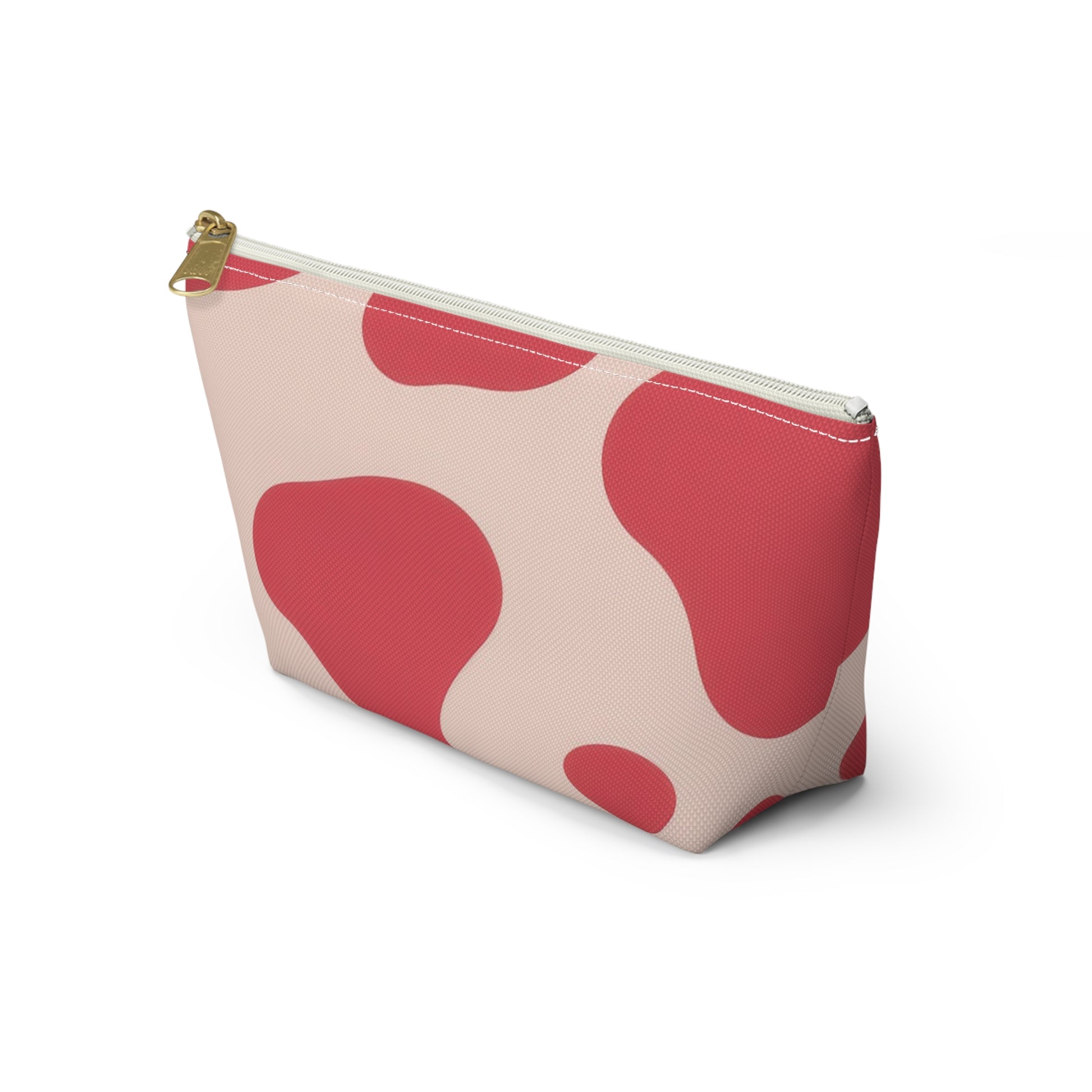 Red Jungle Cow Accessory Pouch w T-bottom, Artsulli - Art is Long, Life is Short, Bags, , , , , , , 